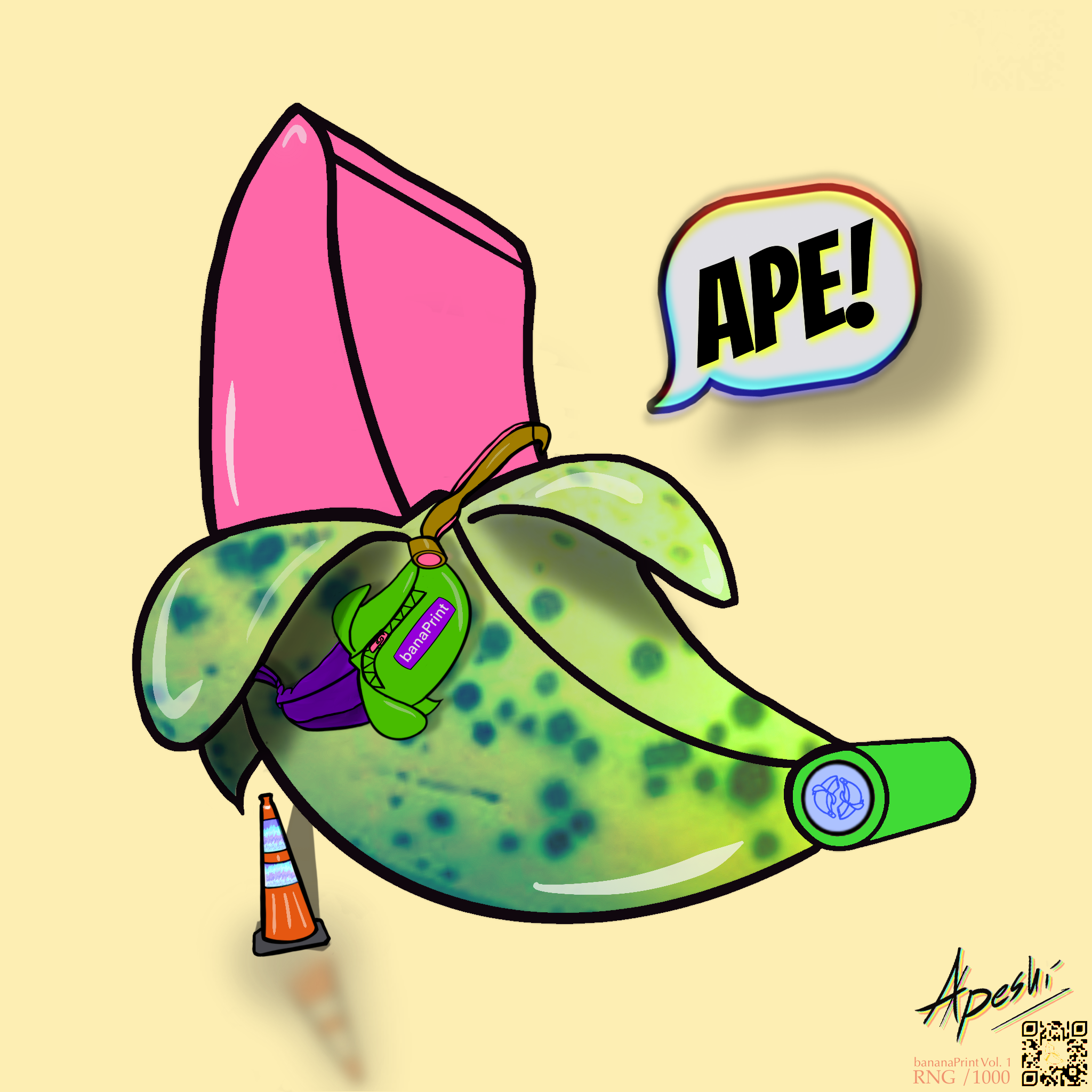 bananaPrint_Collection #308 NFT on Algorand