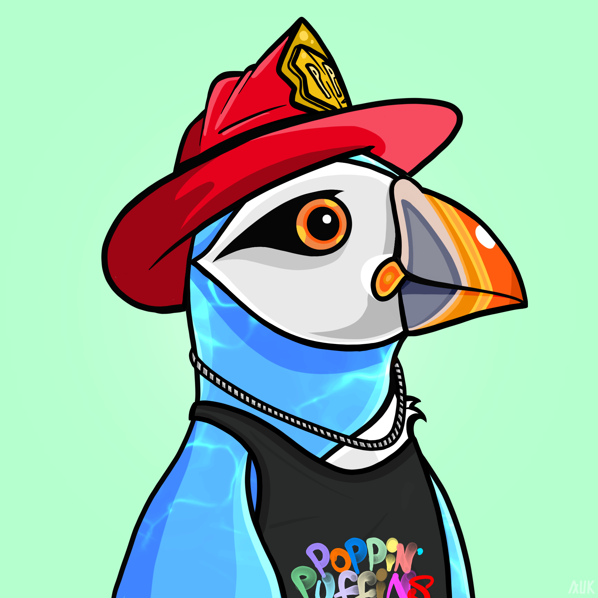 Poppin Puffins #58 NFT on Algorand