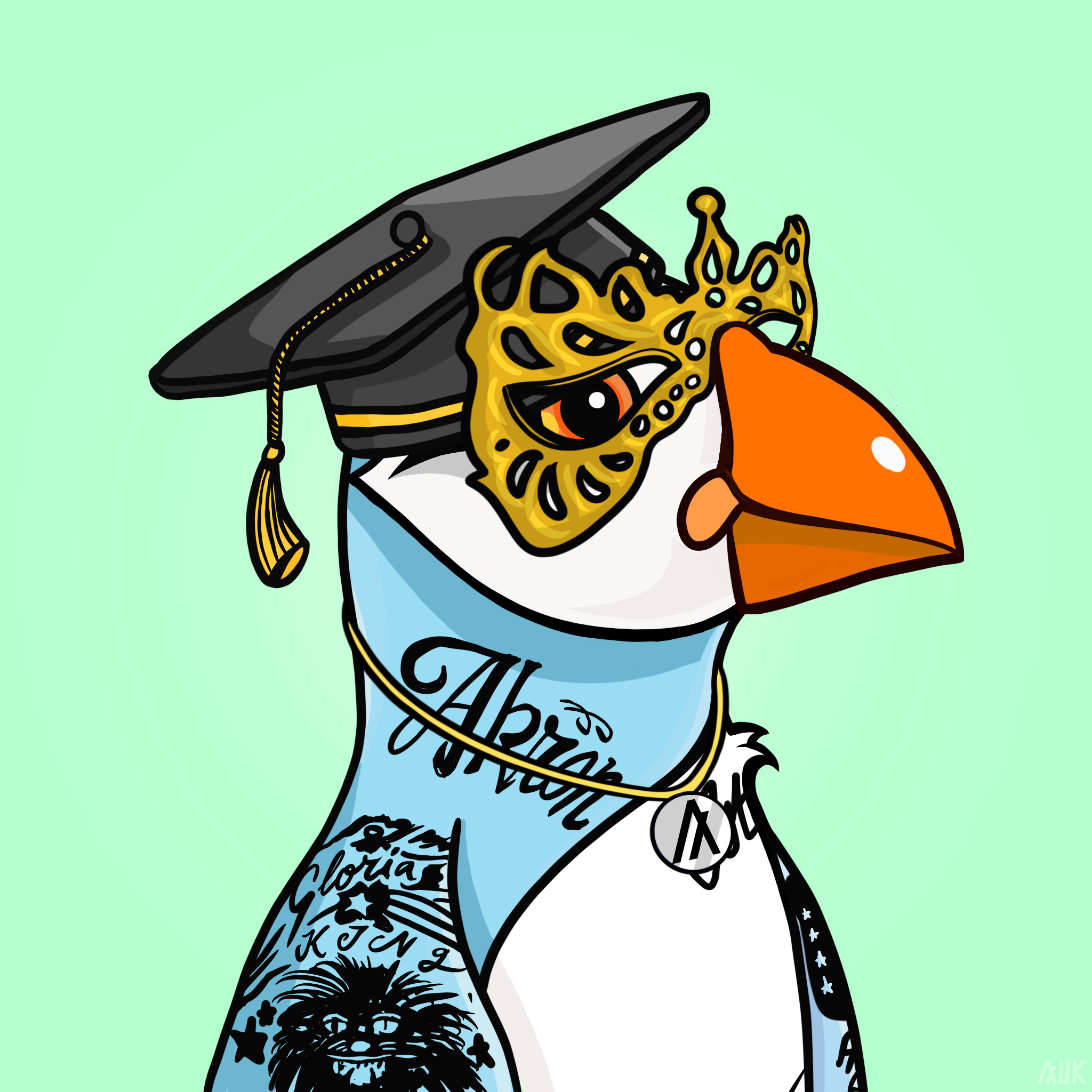 Poppin Puffins #3204 NFT on Algorand