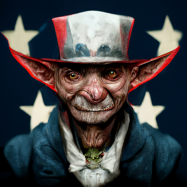 An image of Uncle Sam the Goblin Mutant