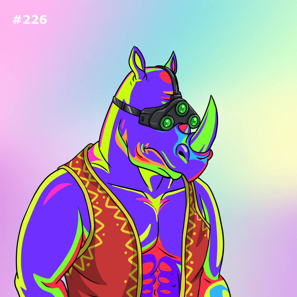 Rowdy Rhino #226 NFT on Algorand