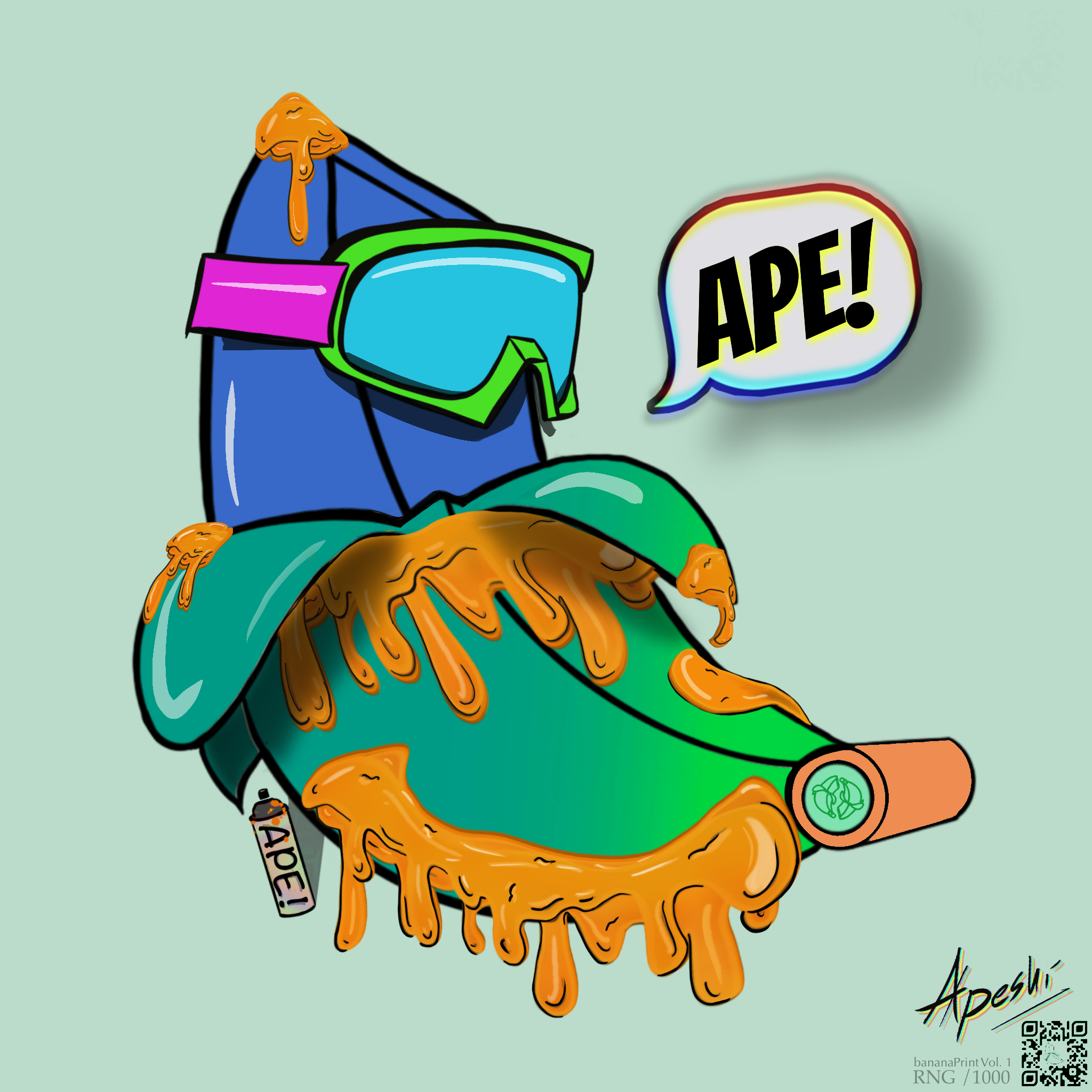 bananaPrint_Collection #670 NFT on Algorand