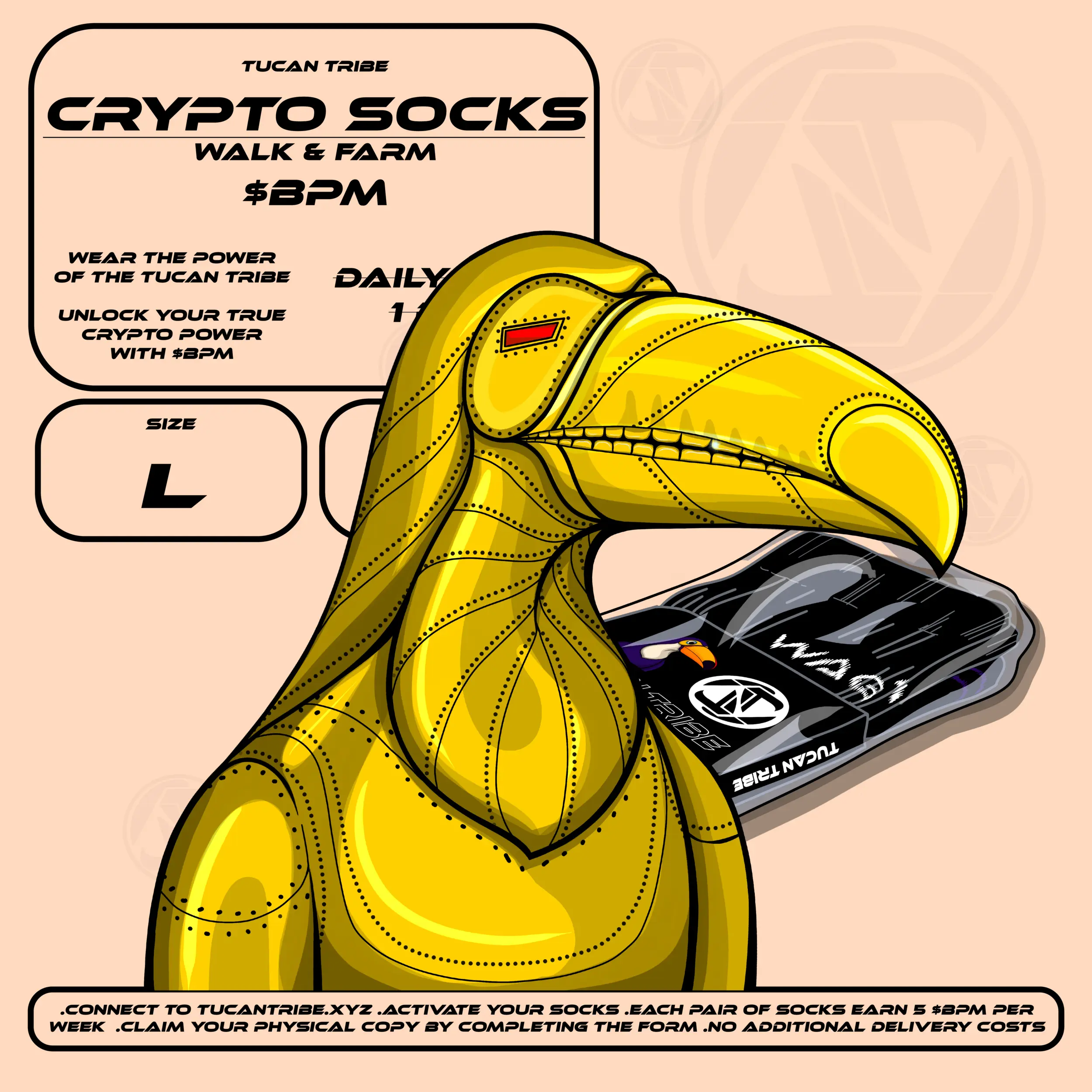 Tucan Tribe Crypto Socks #80 NFT on Algorand