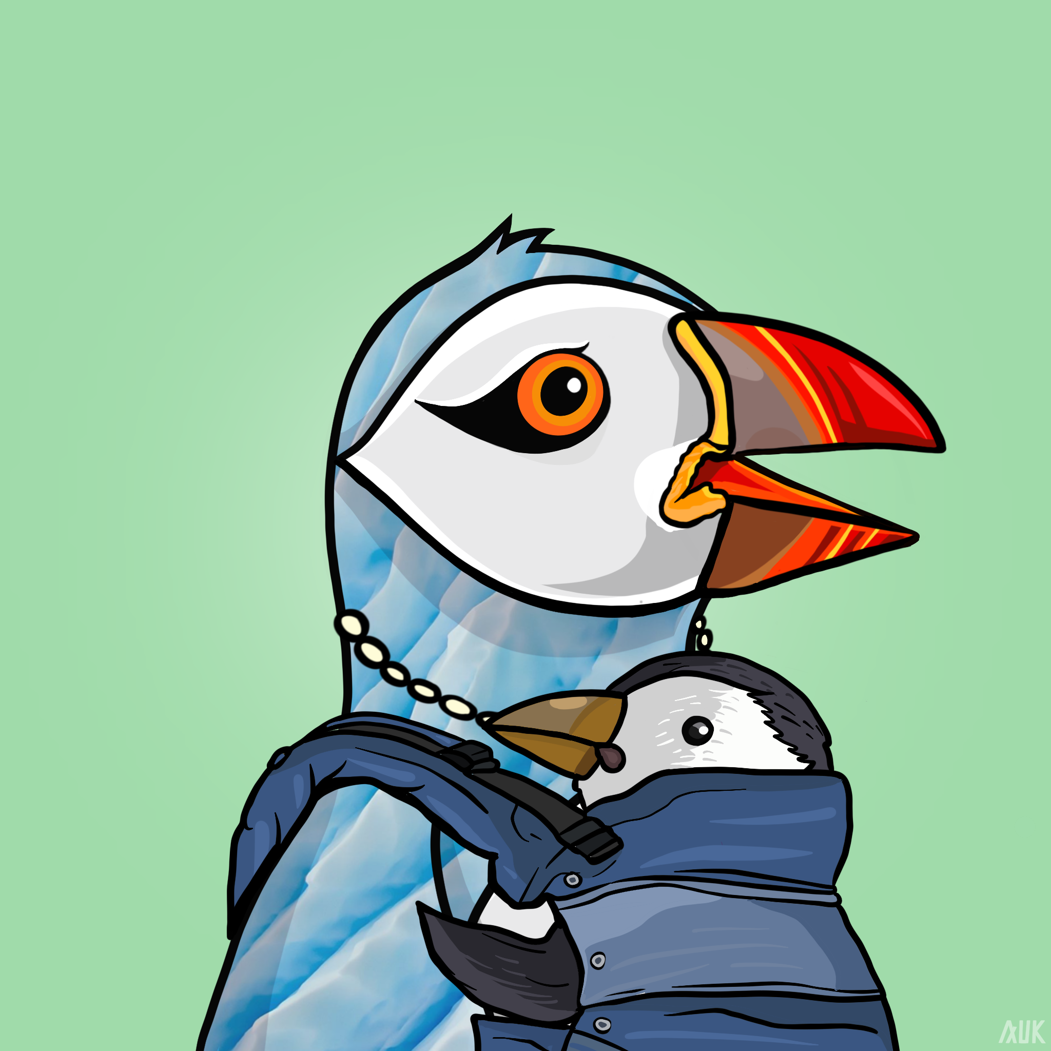 Poppin Puffins #4734 NFT on Algorand