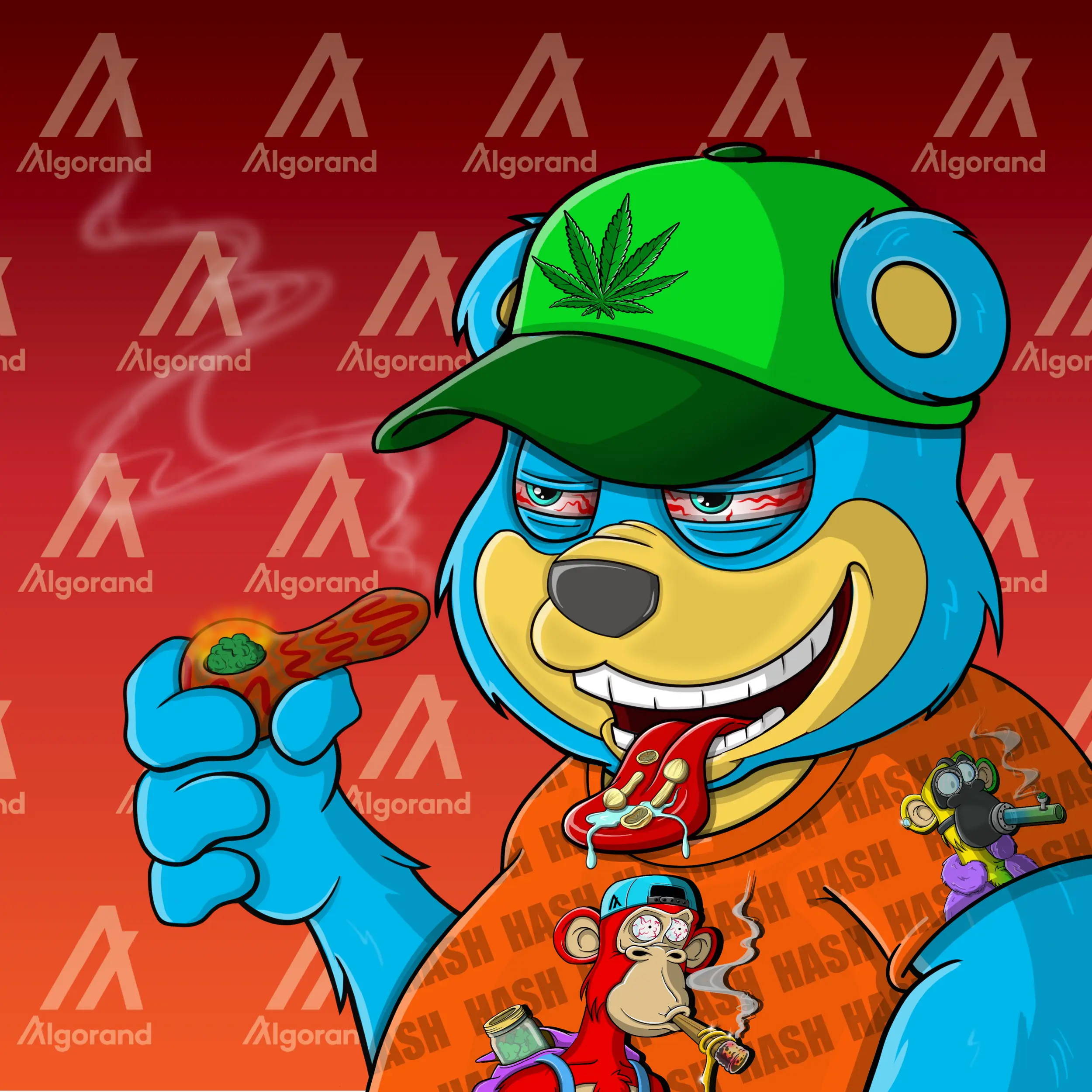 Burnin Bears #1676 NFT on Algorand