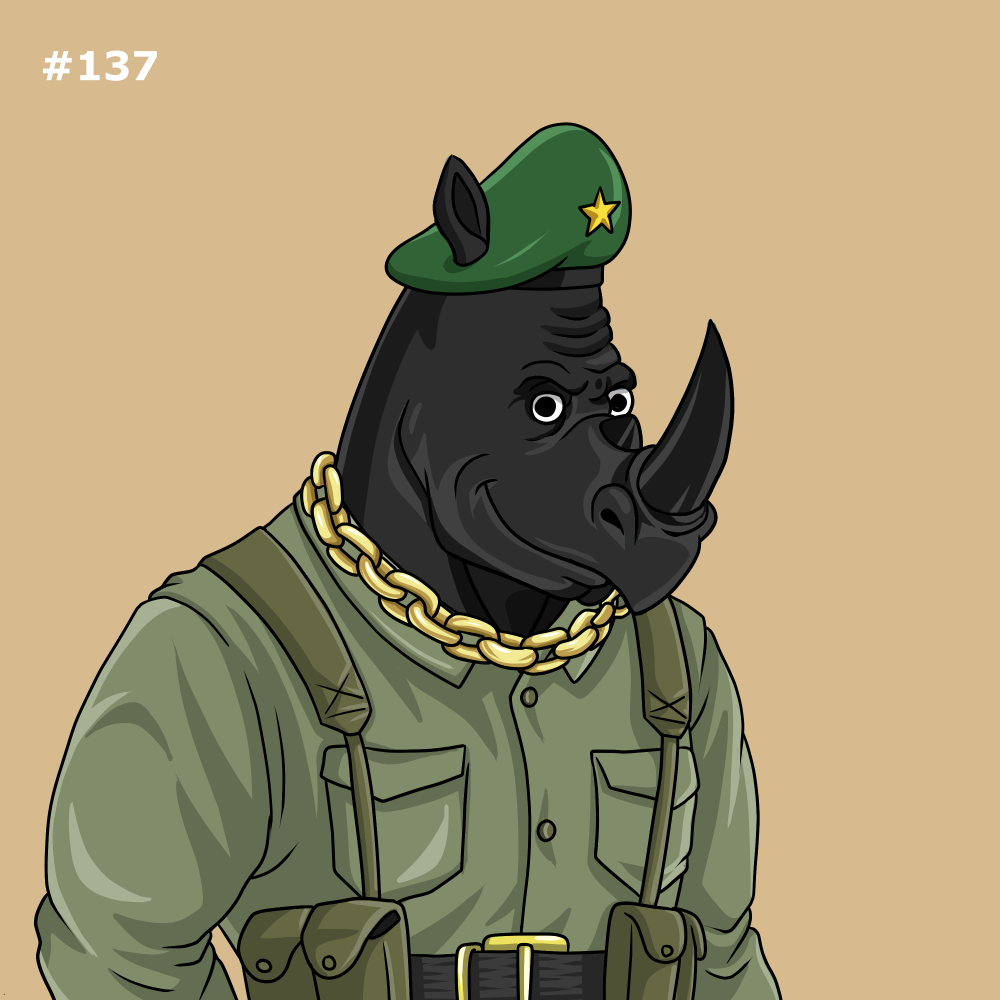 Rowdy Rhino #137 NFT on Algorand