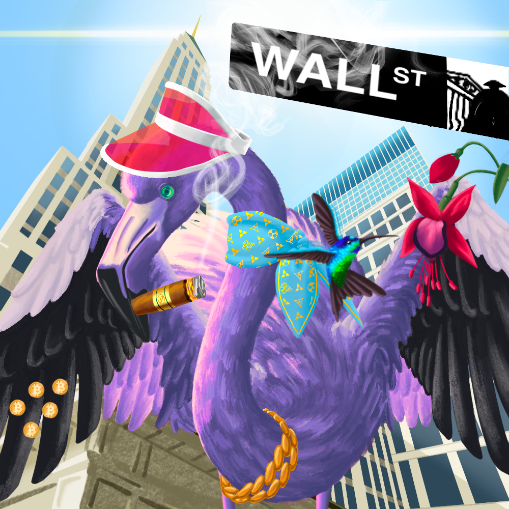 Rly Rly Rich Flamingo #11 NFT on Algorand