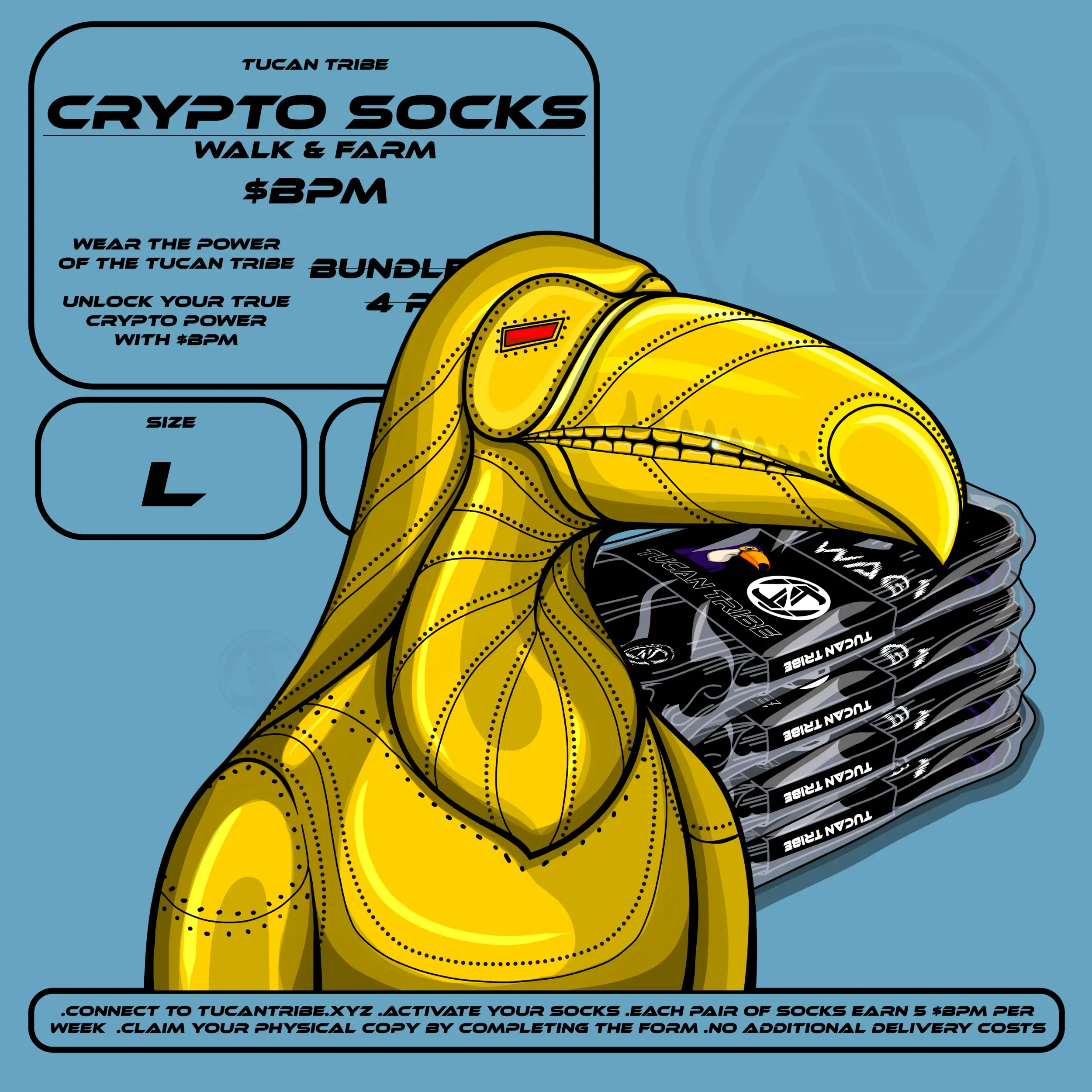 Tucan Tribe Crypto Socks #313 NFT on Algorand