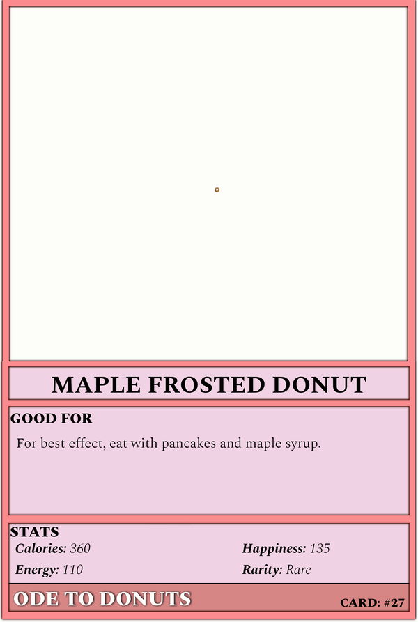 Image of #27 - Maple Frosted Donut (ANI)