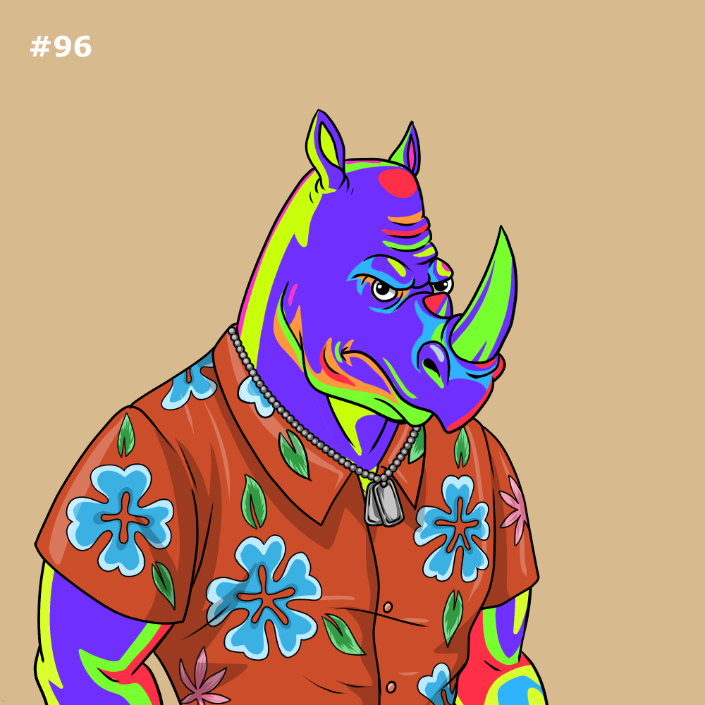 Rowdy Rhino #096 NFT on Algorand