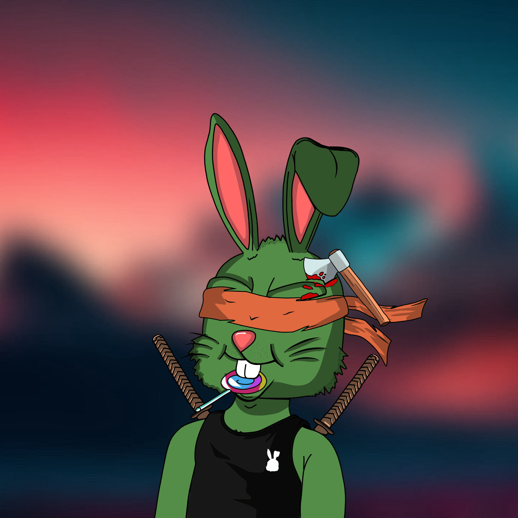 Mean Rabbit V1 #158 NFT on Algorand