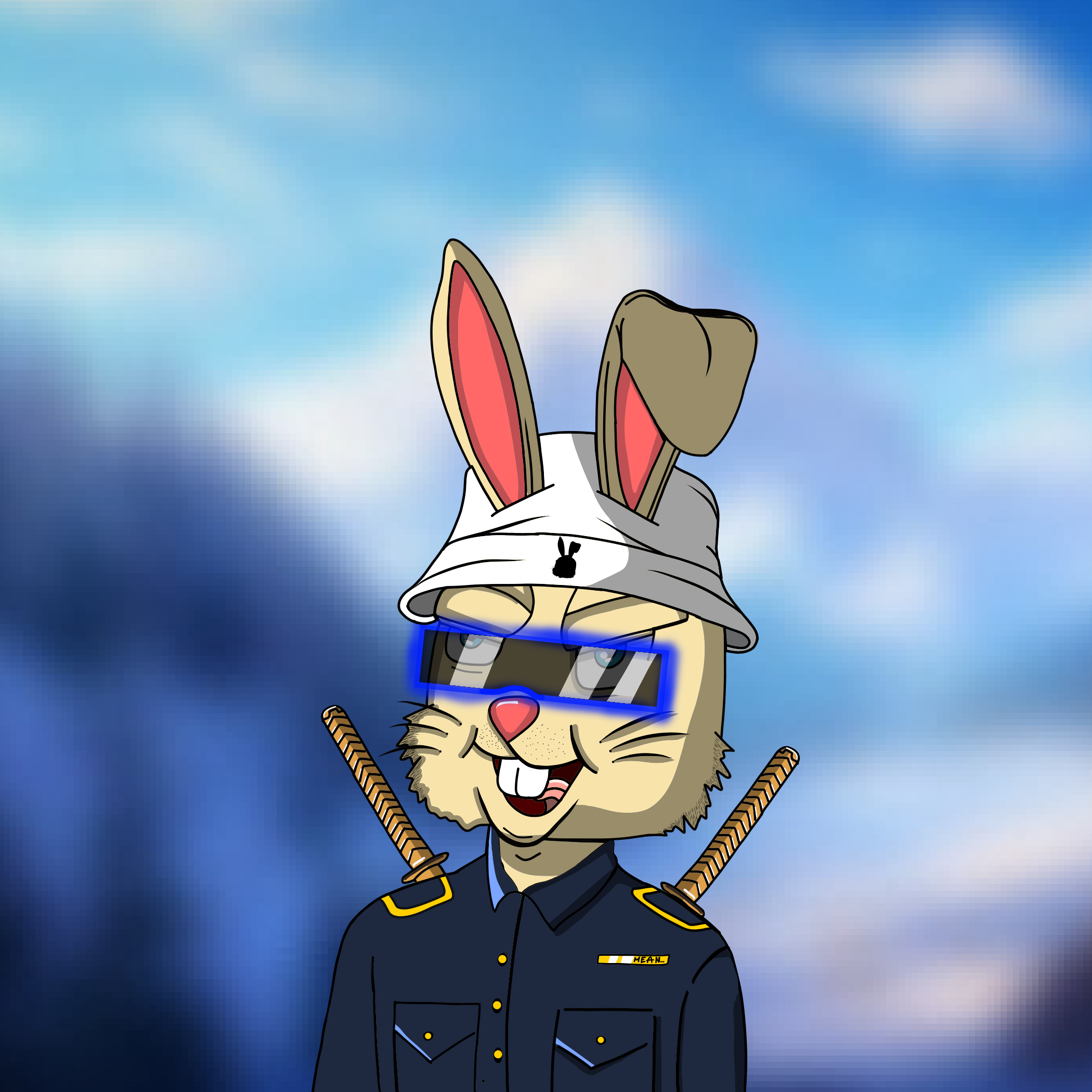 Mean Rabbit V1 #166 NFT on Algorand
