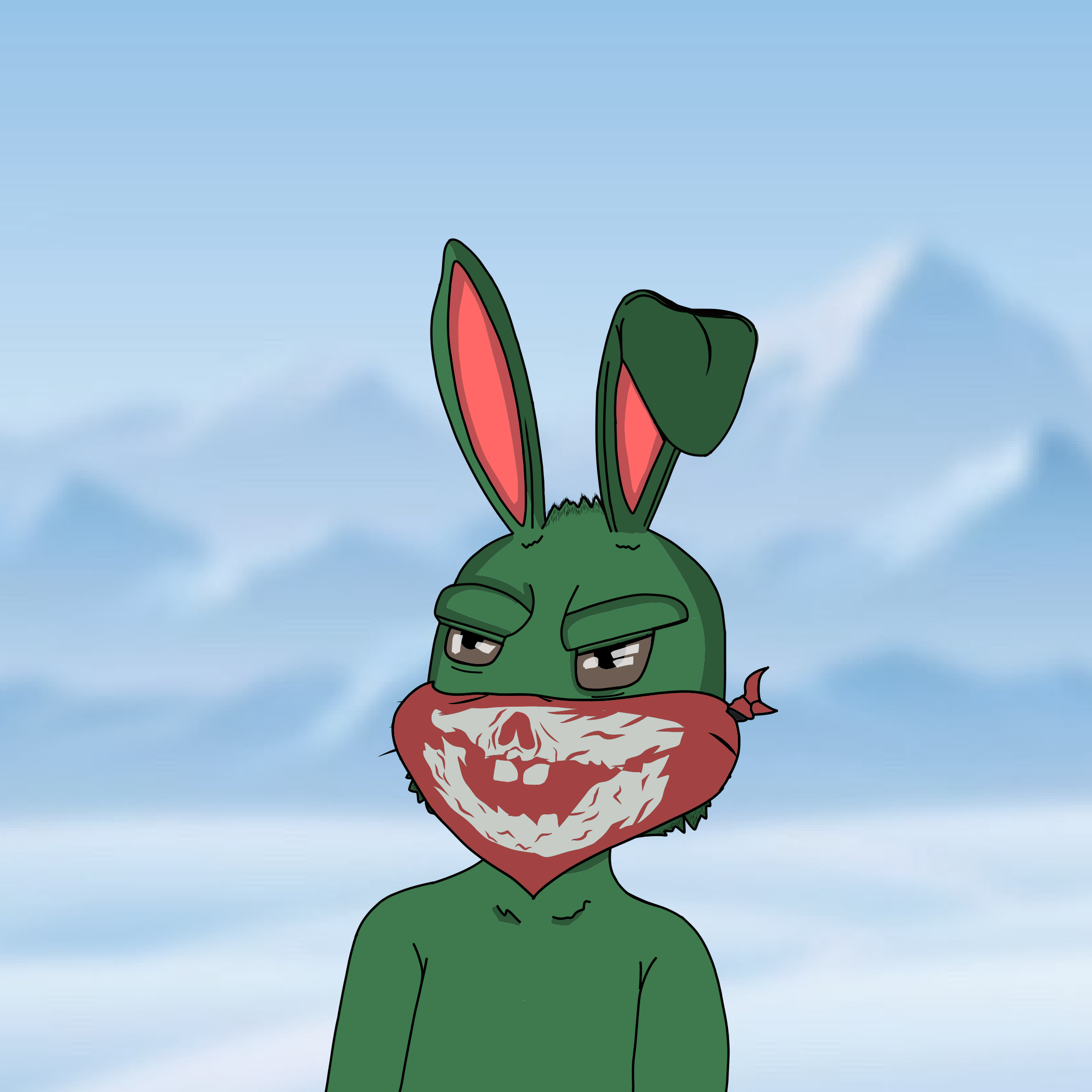 Mean Rabbit V1 #376 NFT on Algorand