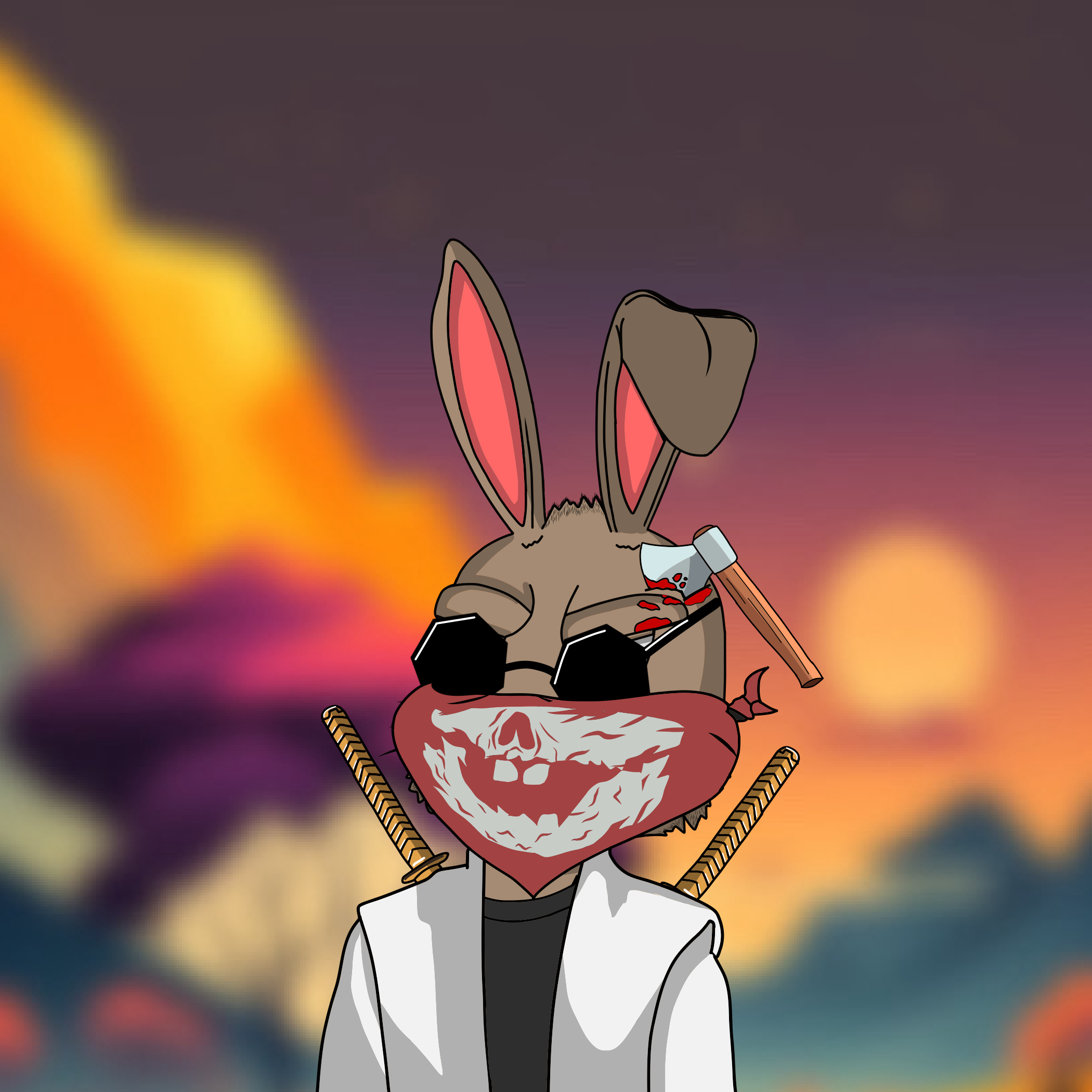 Mean Rabbit V1 #172 NFT on Algorand