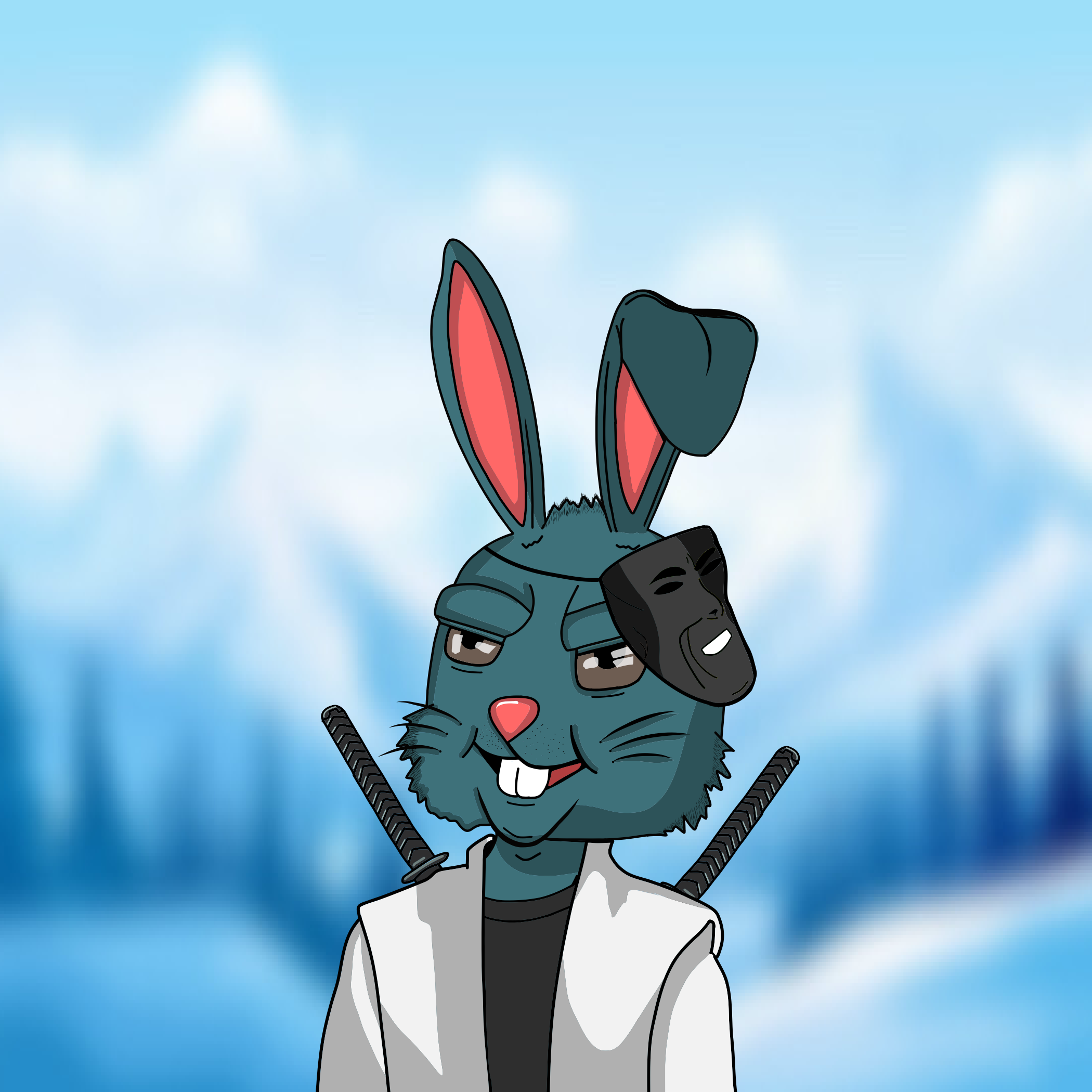 Mean Rabbit V1 #413 NFT on Algorand