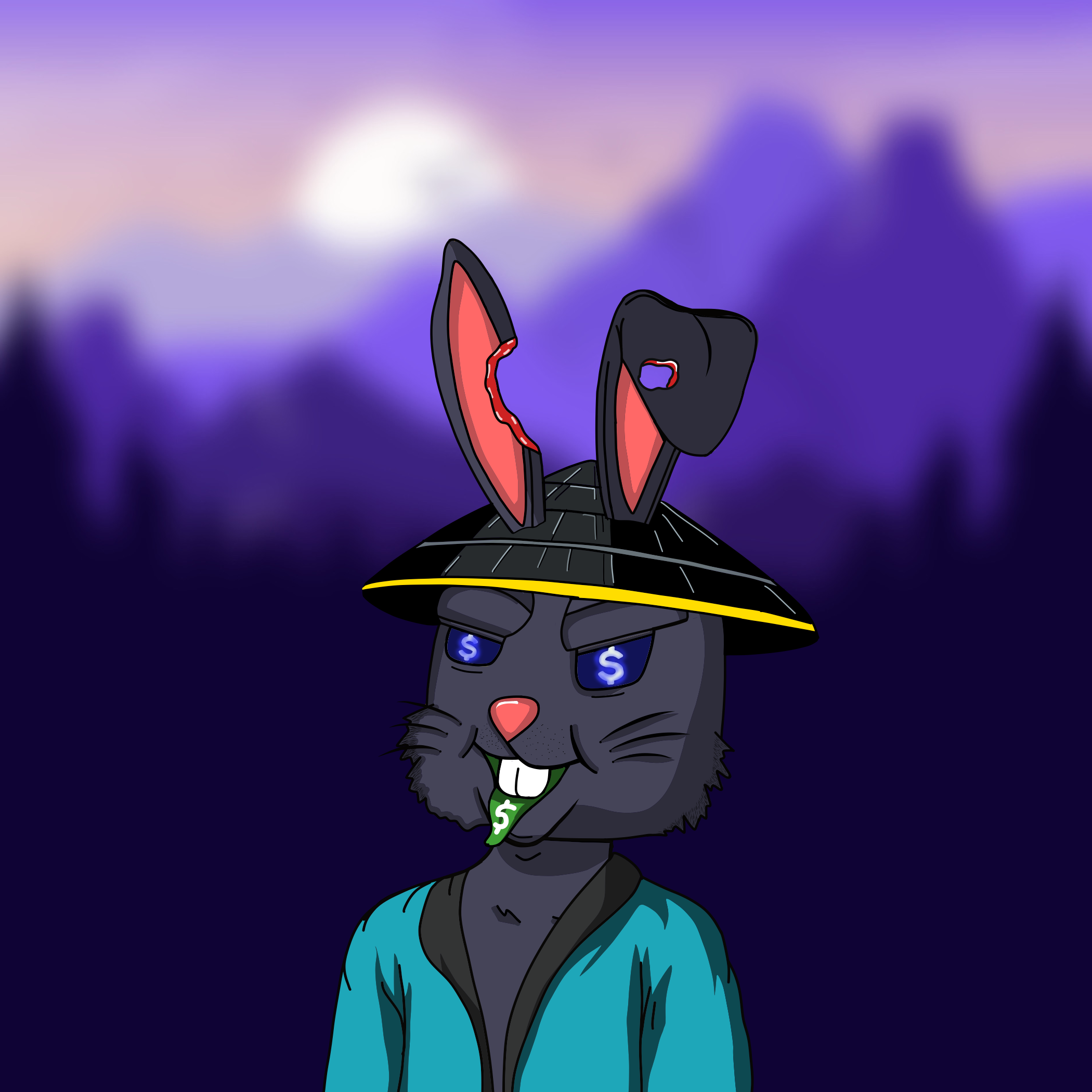 Mean Rabbit V1 #484 NFT on Algorand