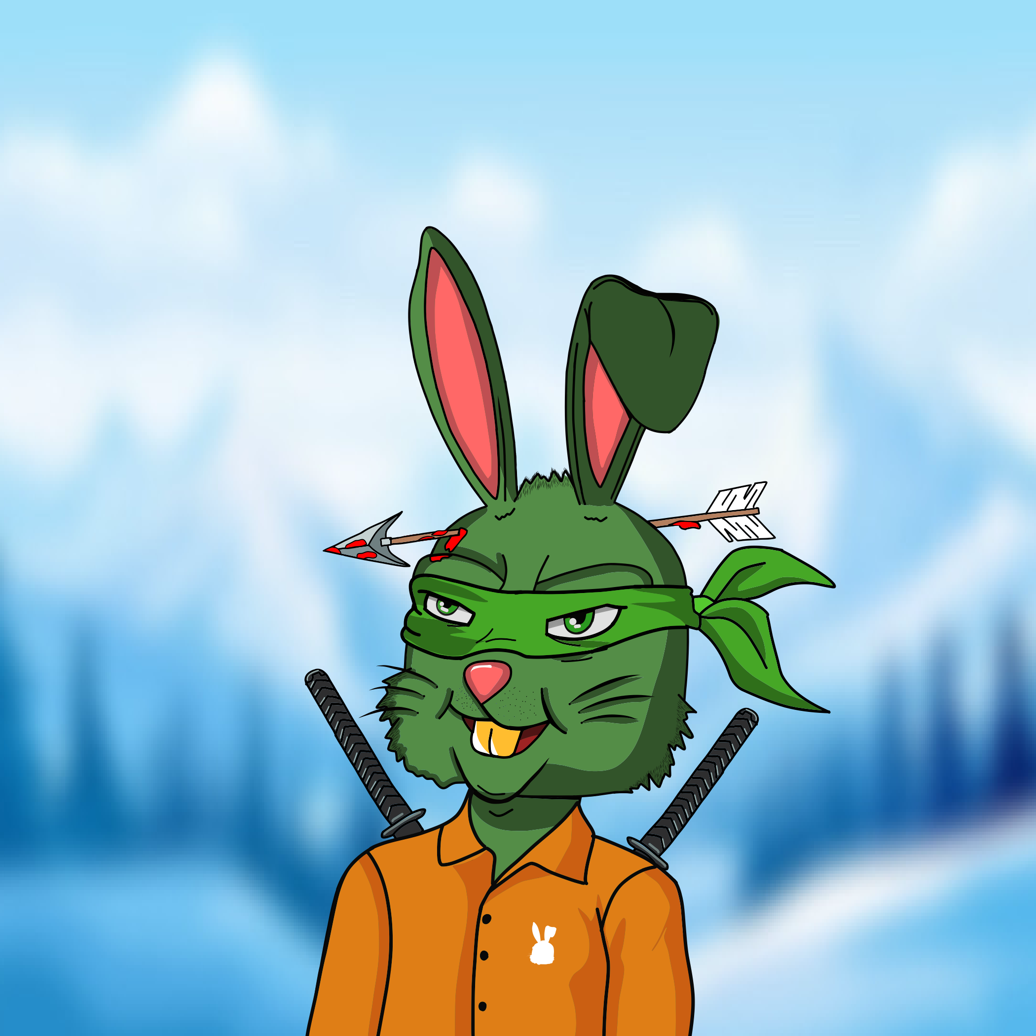 Mean Rabbit V1 #563 NFT on Algorand