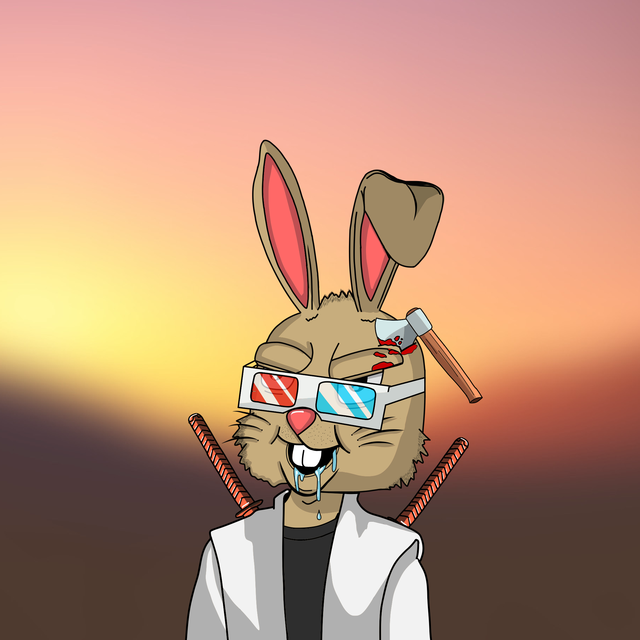 Mean Rabbit V1 #690 NFT on Algorand