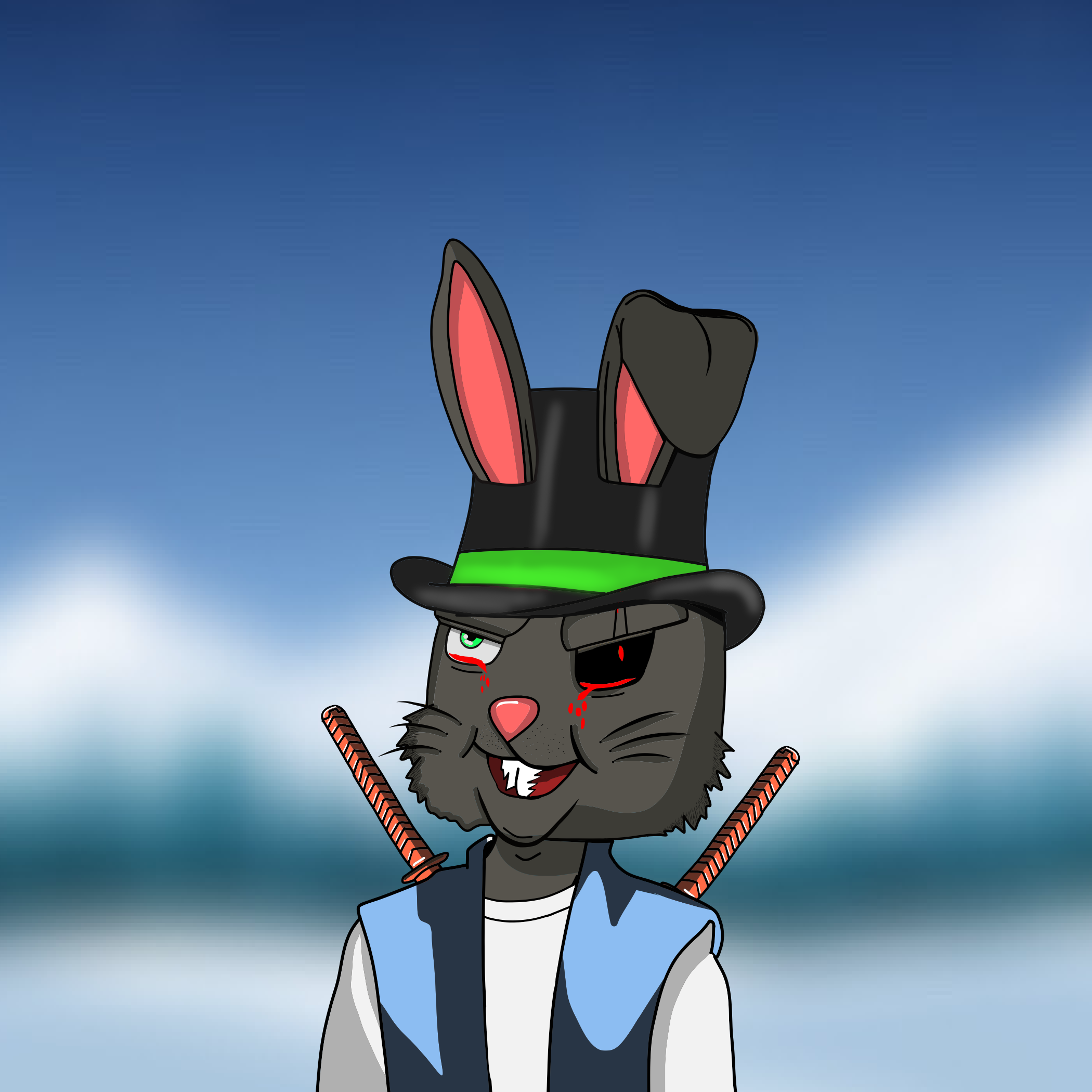 Mean Rabbit V1 #704 NFT on Algorand