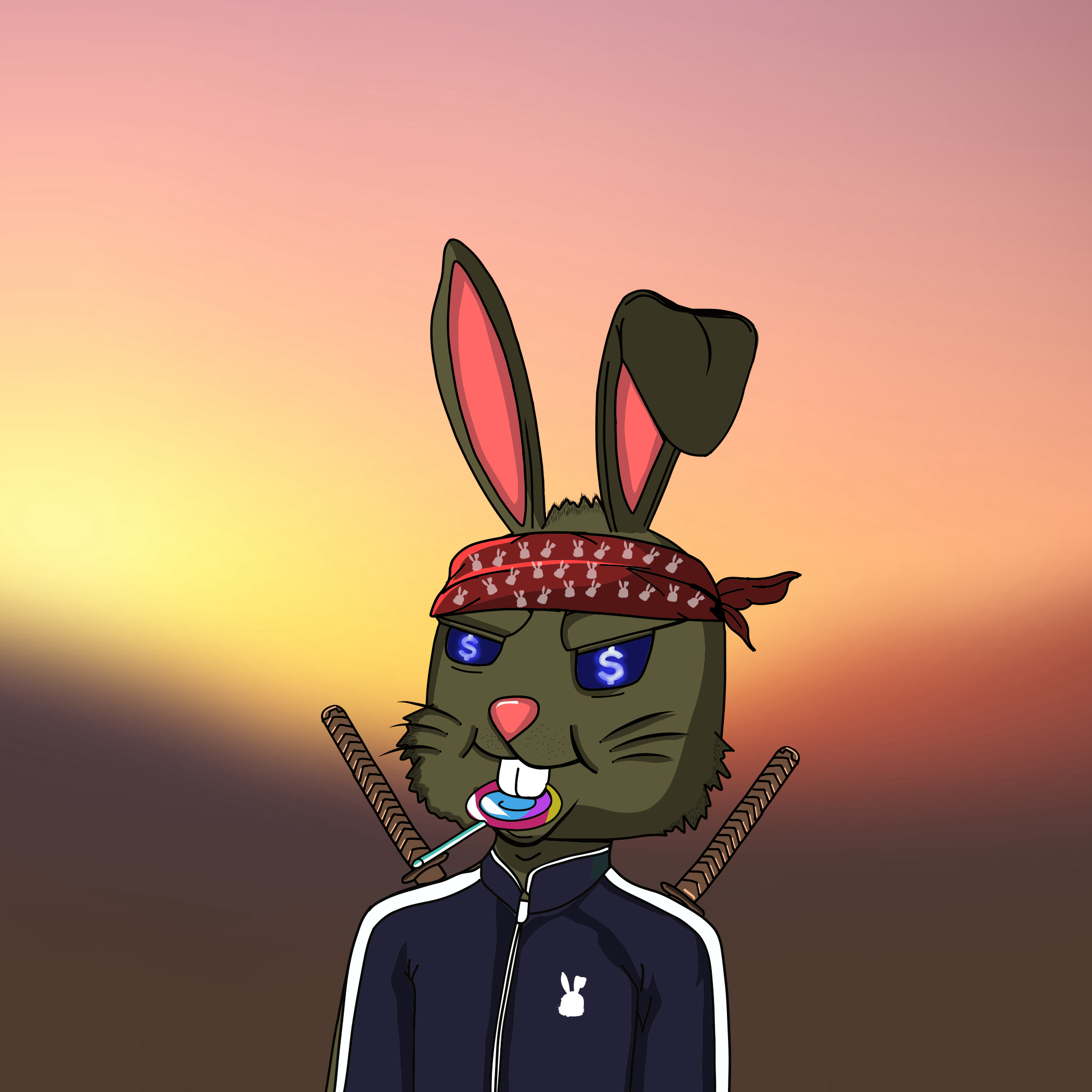 Mean Rabbit V1 #152 NFT on Algorand