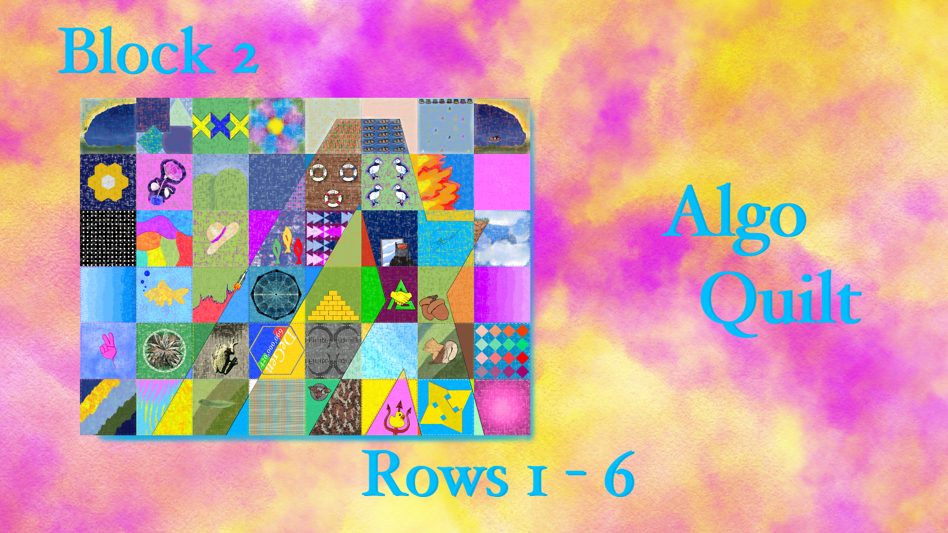 Quilt Block 2 Rows 1-6 NFT on Algorand