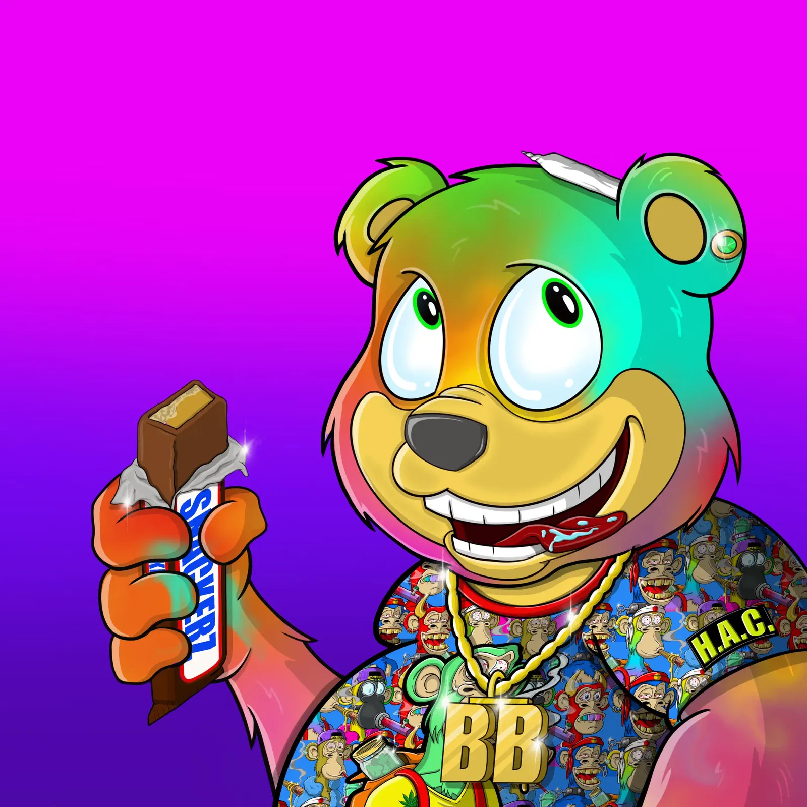 Burnin Bears #1114 NFT on Algorand