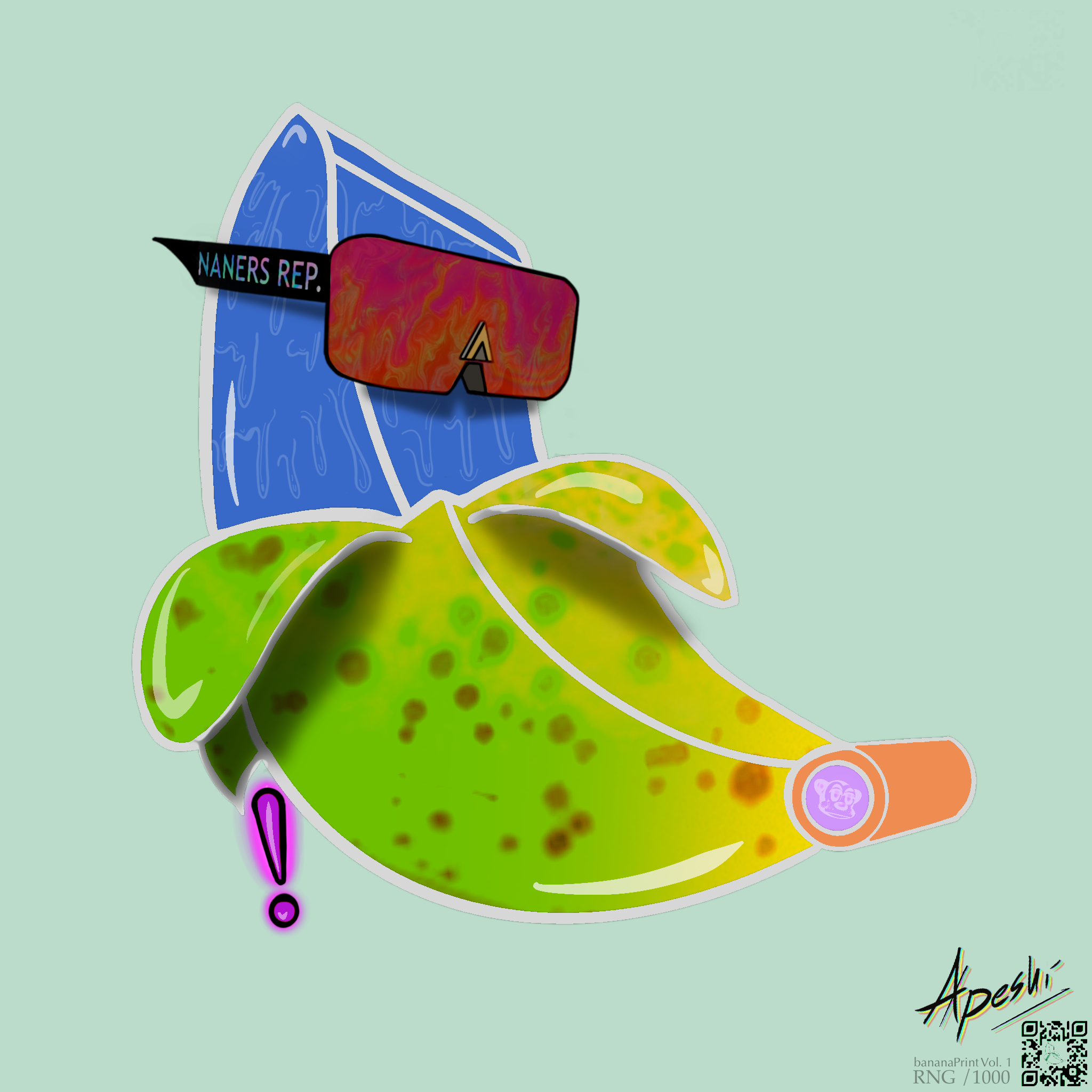 bananaPrint_Collection #122 NFT on Algorand