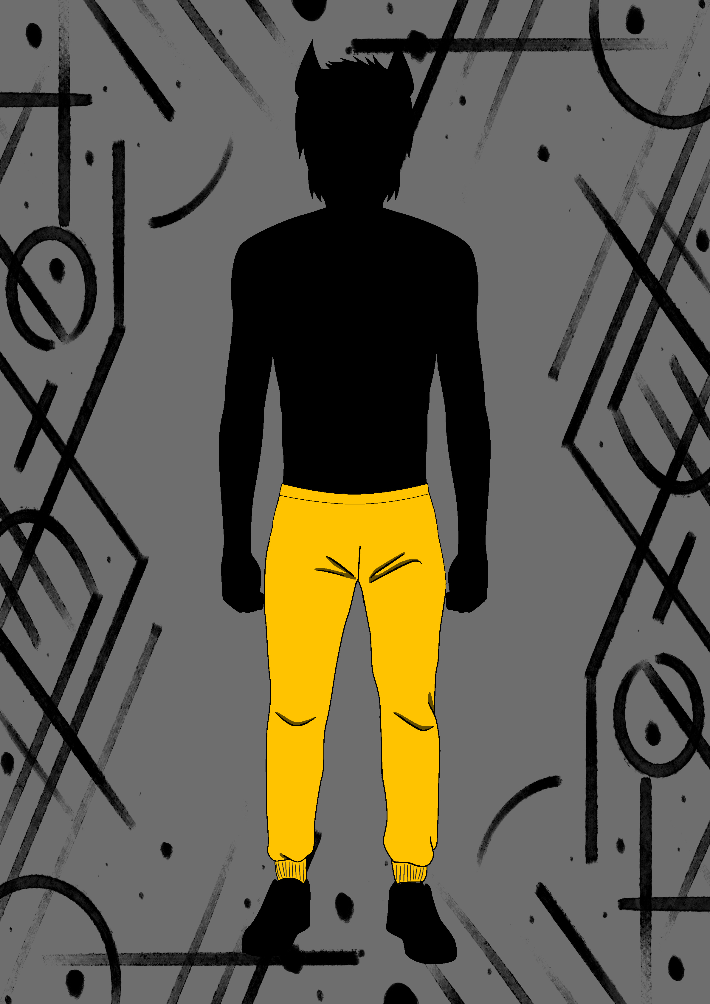 solid yellow pants NFT on Algorand