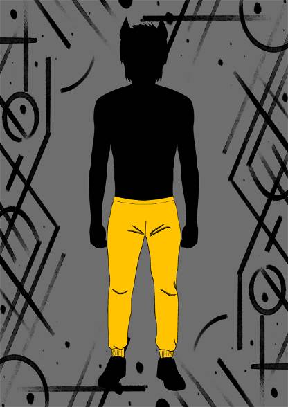 solid yellow pants