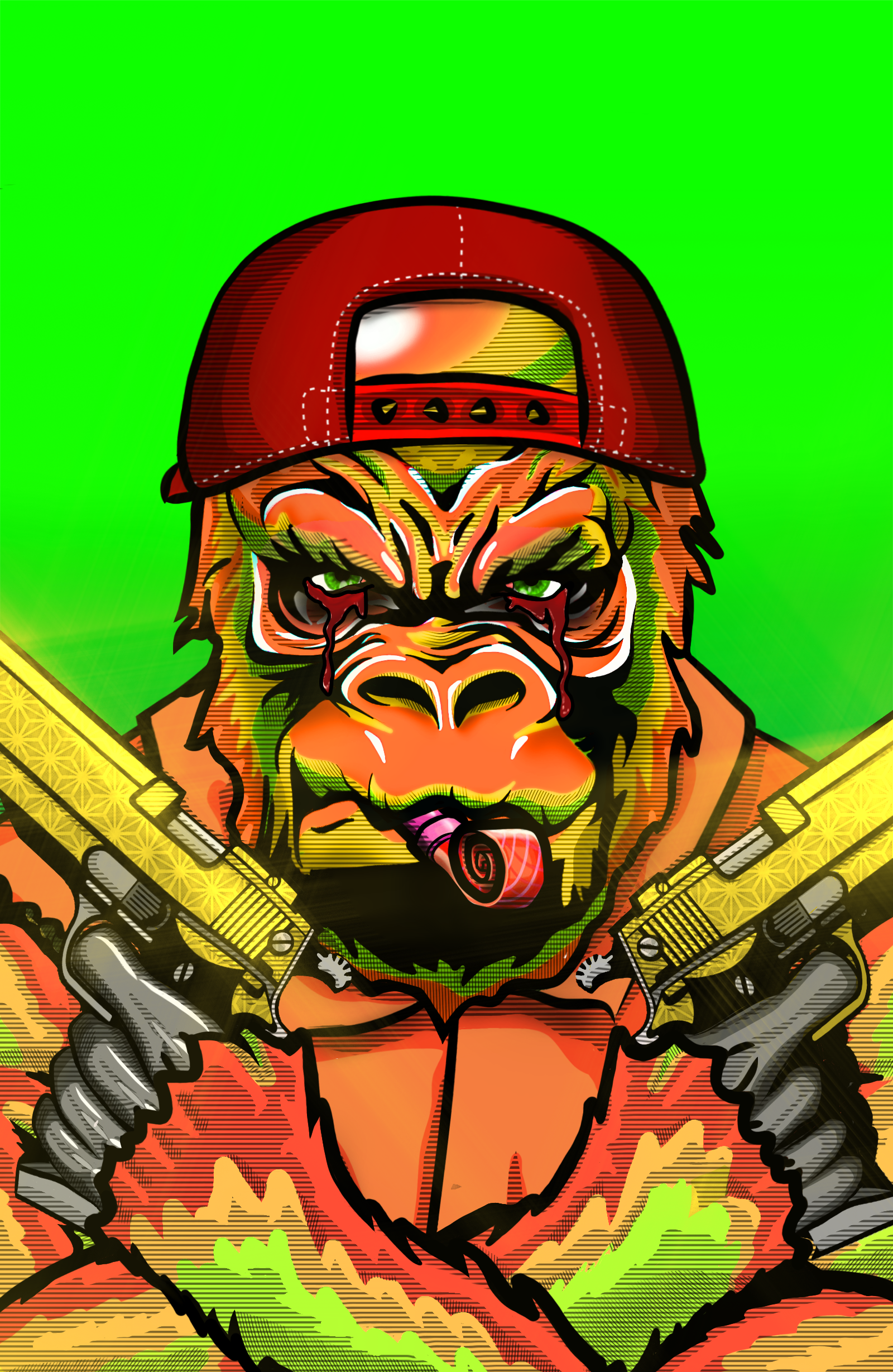 Gangster Gorilla 724 NFT on Algorand