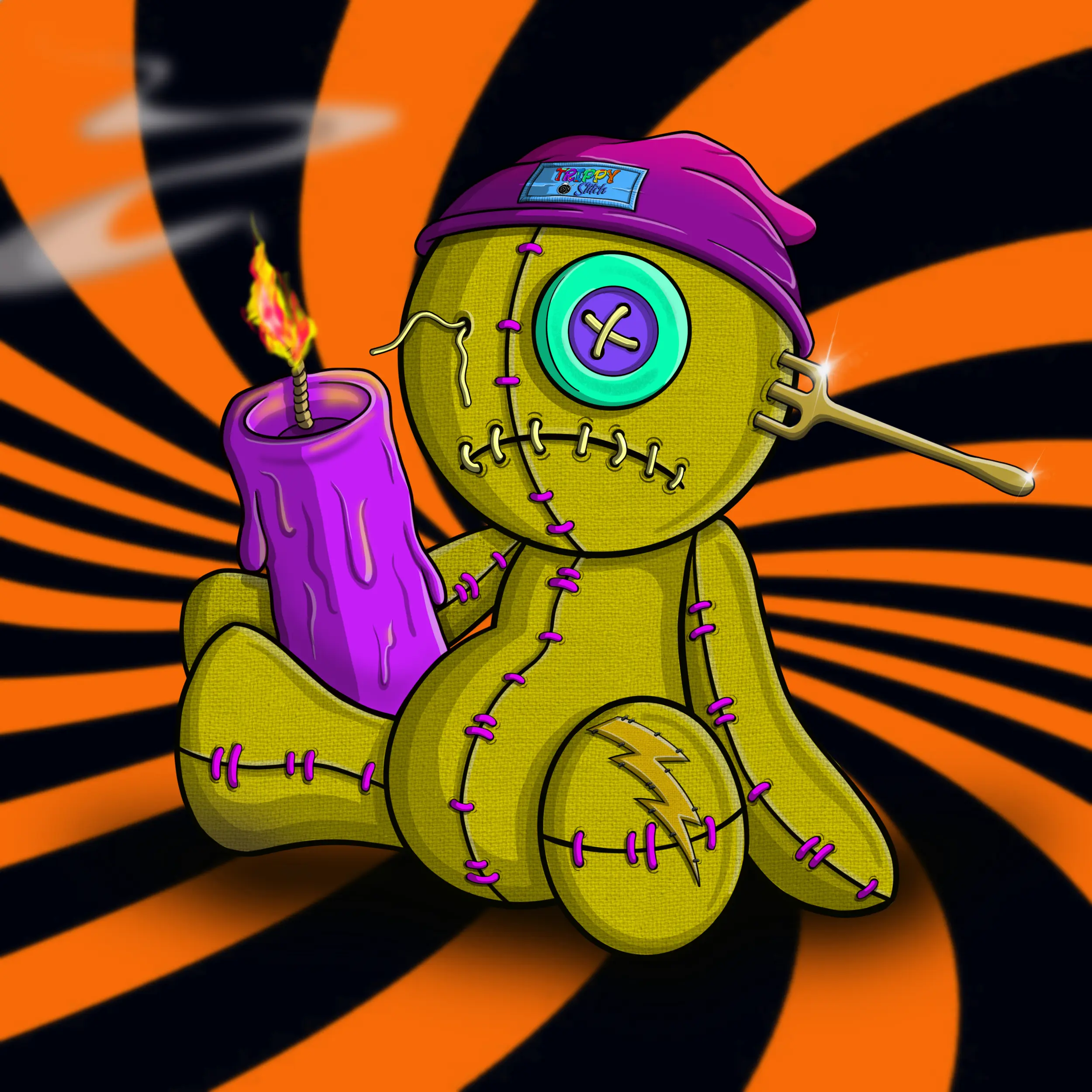 Trippy Stitch #412 NFT on Algorand