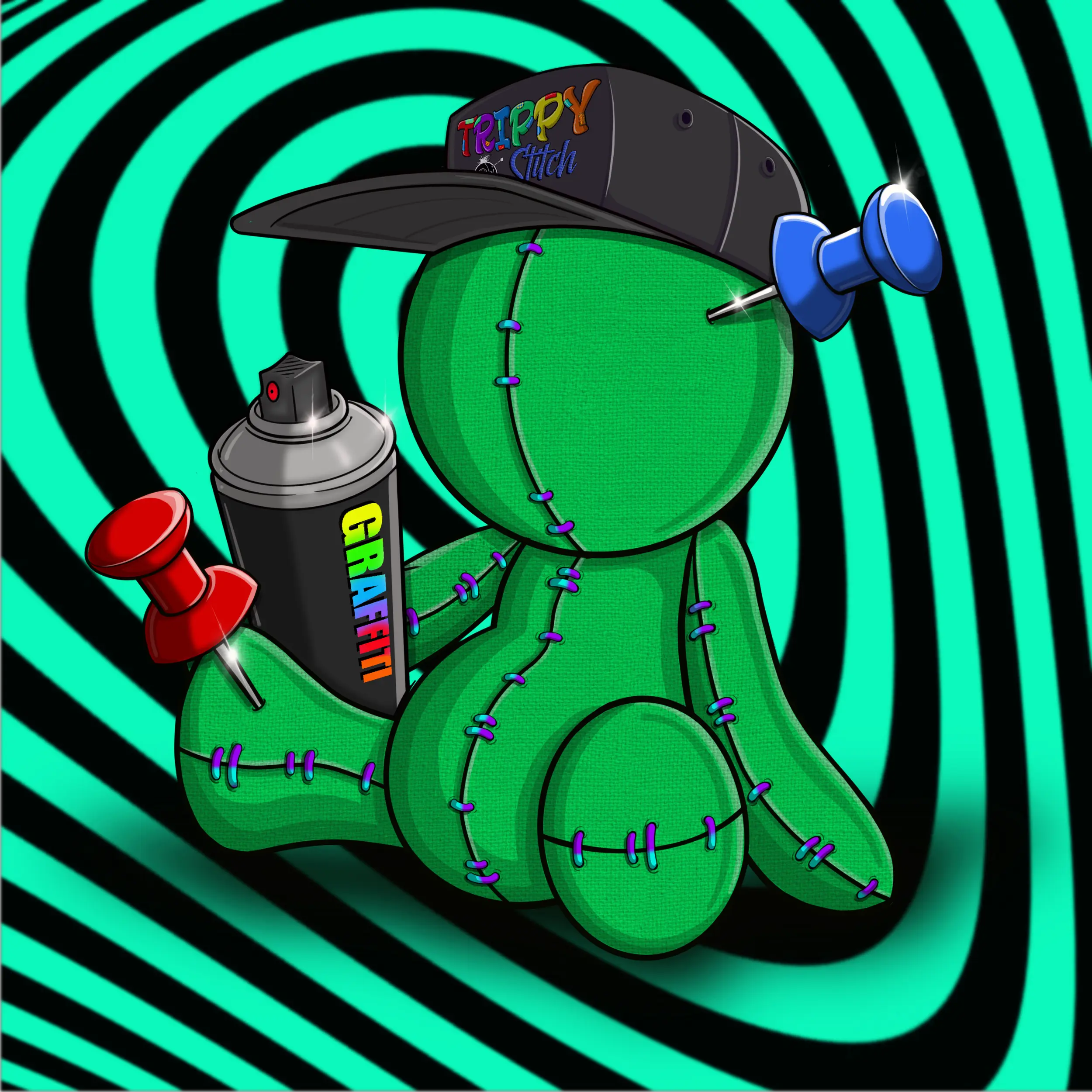 Trippy Stitch #183 NFT on Algorand