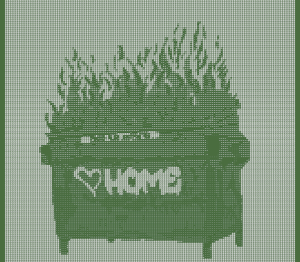 An image of Ascii Dumpster Fire