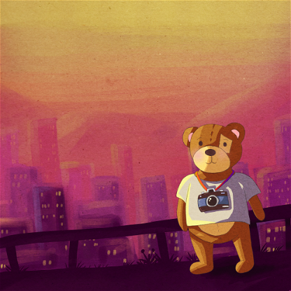Watercolour Bear 018