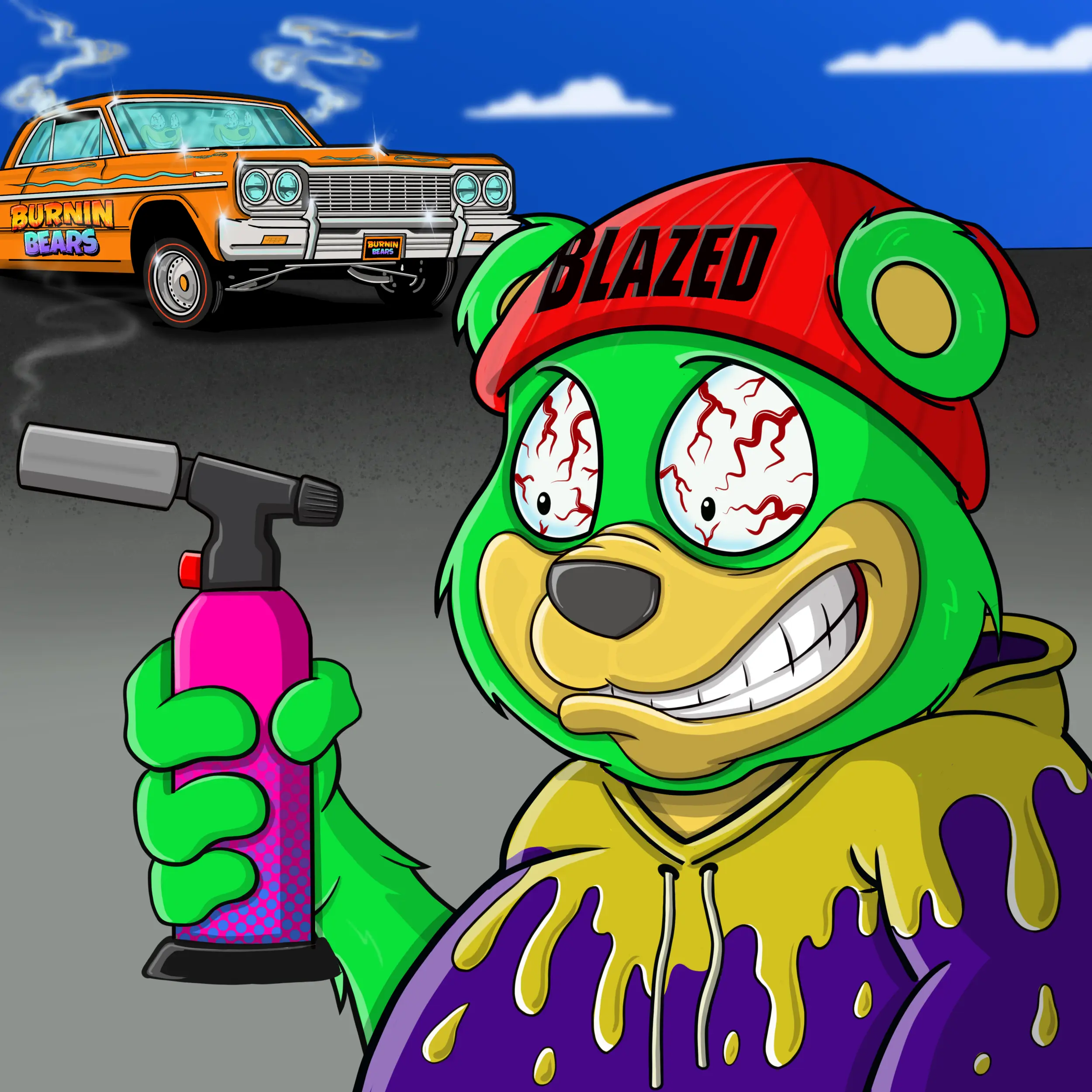 Burnin Bears #1727 NFT on Algorand