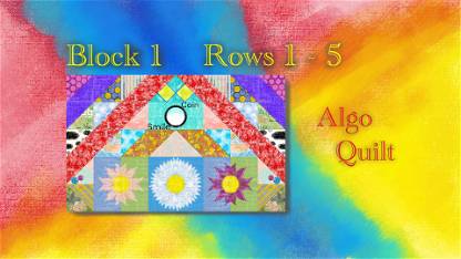 Quilt Block 1 Rows 1-5