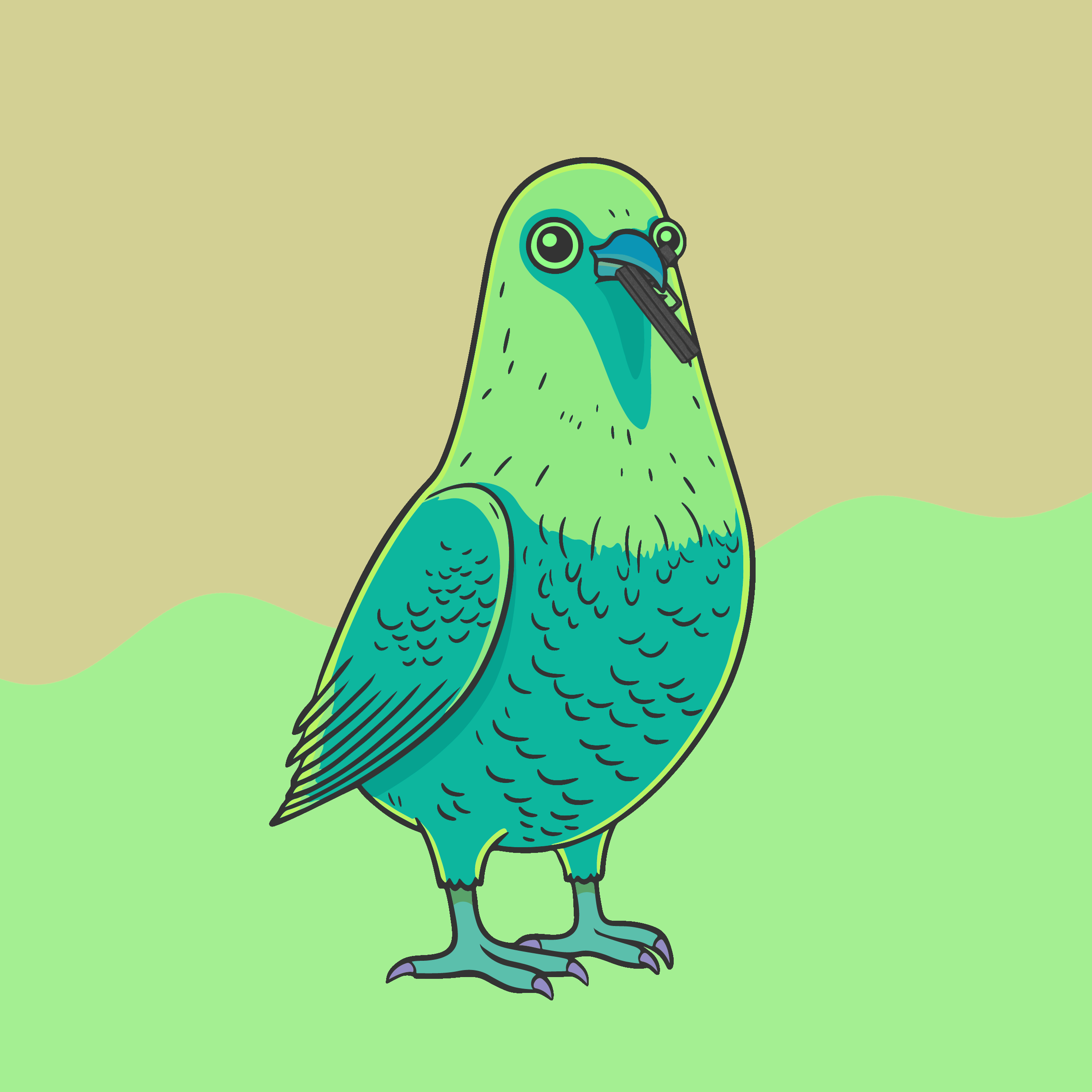 HAPPY HOOMENS BIRDS #163 NFT on Algorand