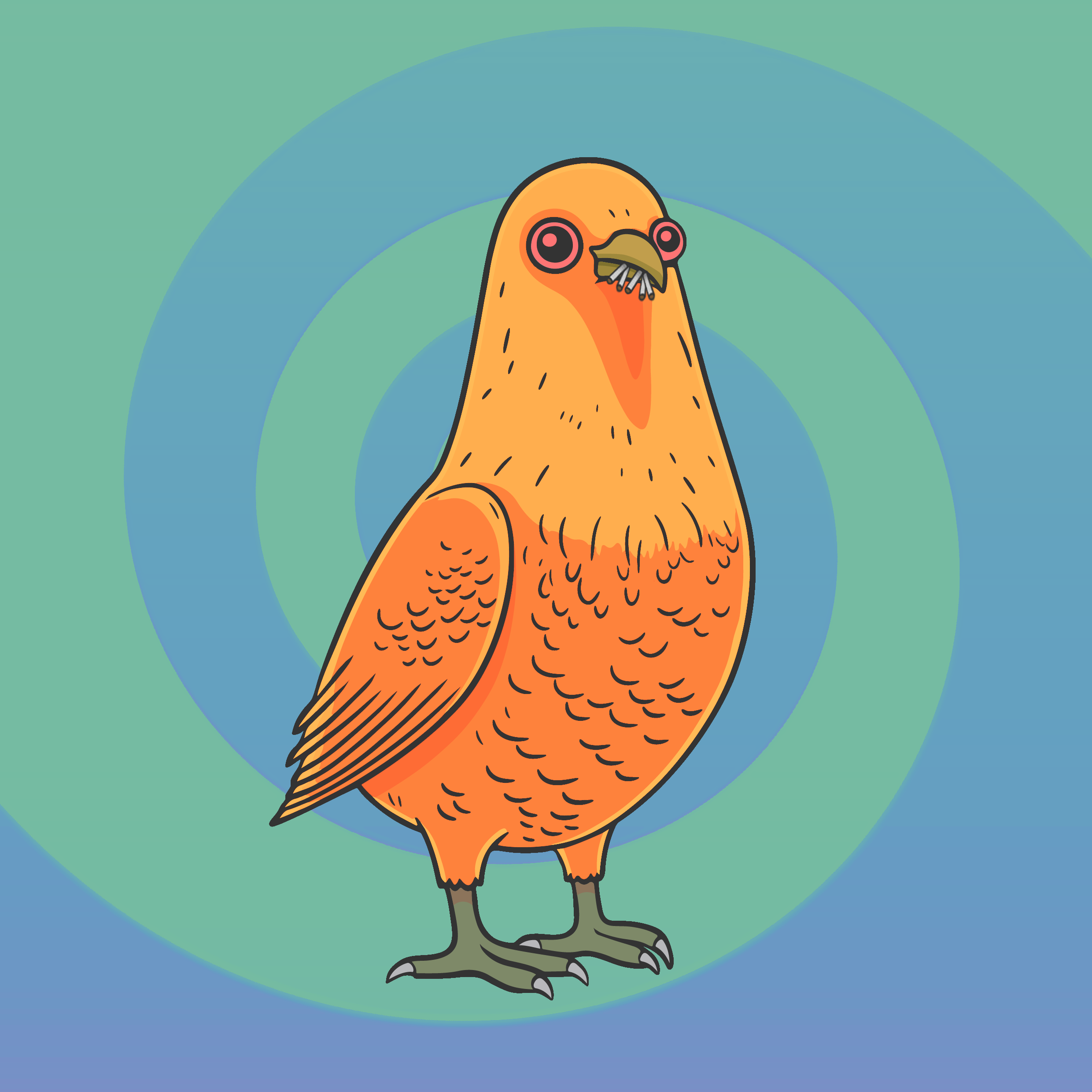 HAPPY HOOMENS BIRDS #242 NFT on Algorand