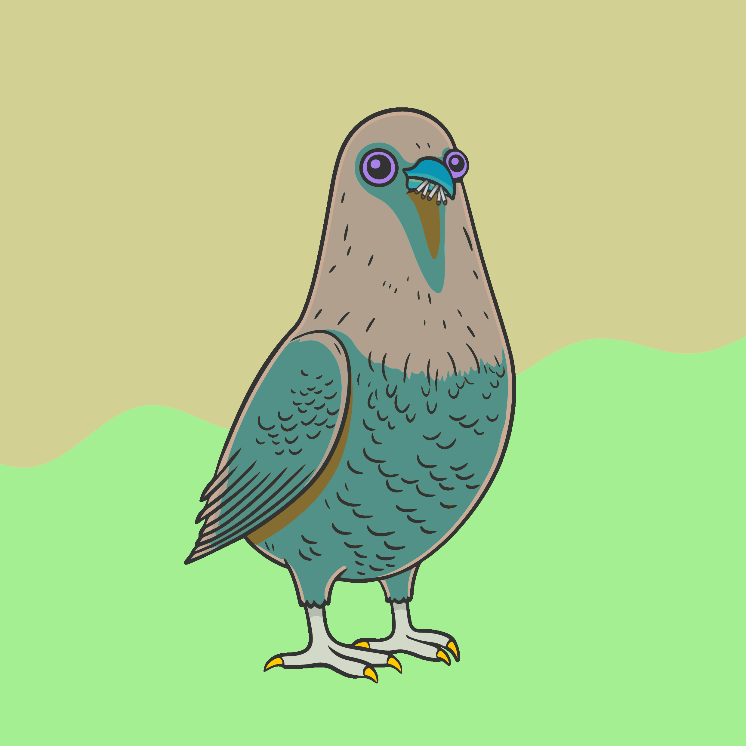 HAPPY HOOMENS BIRDS #32 NFT on Algorand