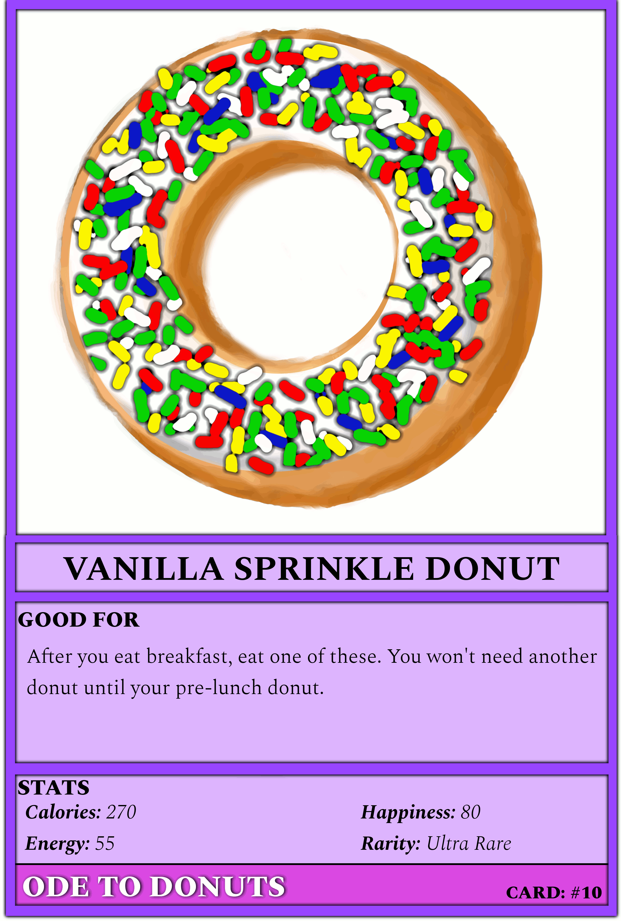 #10 Vanilla Sprinkle Donut (Ani) NFT on Algorand