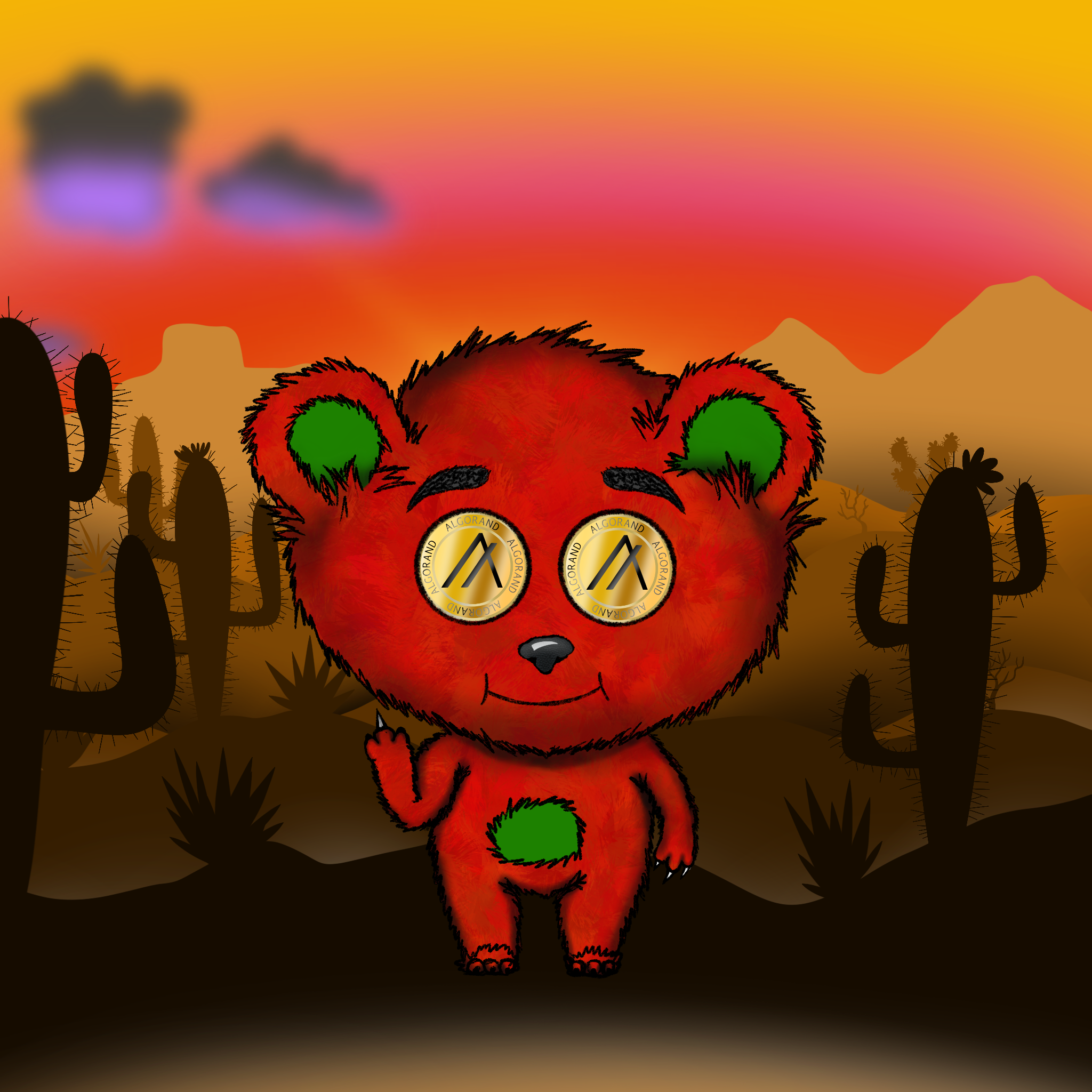 Sketchy Bears #599 NFT on Algorand
