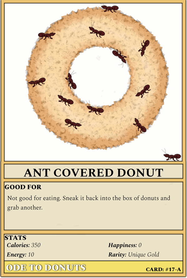 Image of #17-A Ant Covered Donut (ANI)