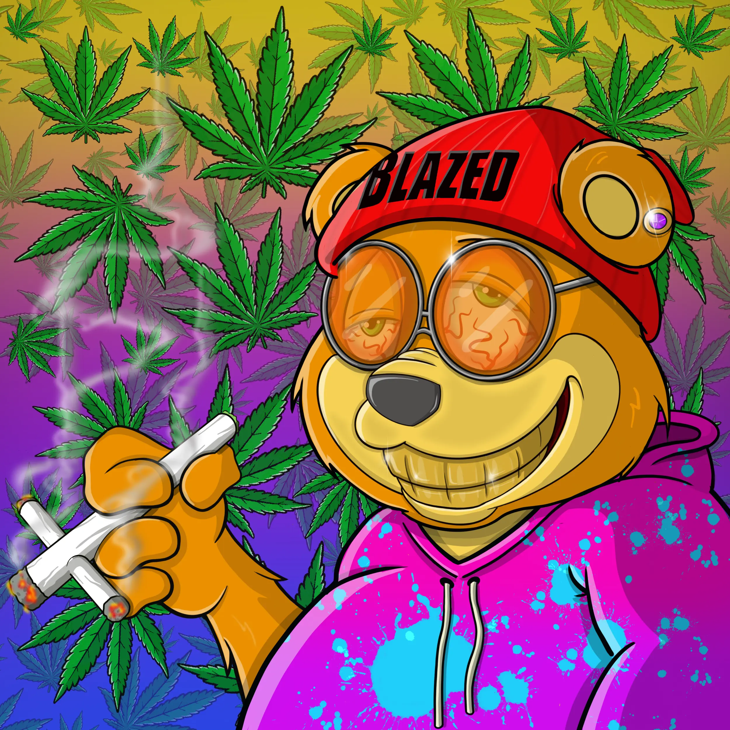 Burnin Bears #1666 NFT on Algorand