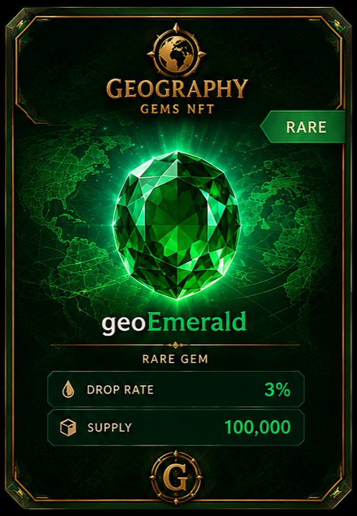 Geography Emerald NFT on Algorand