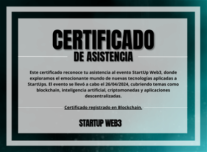 StartUp Web3 - Abril        