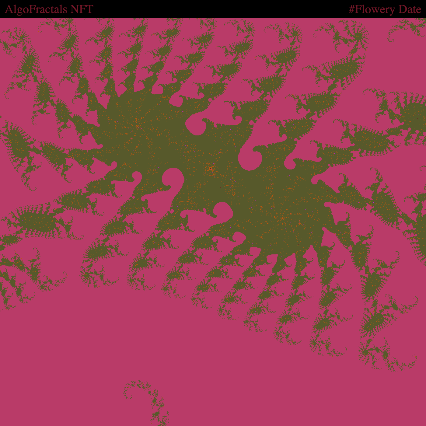 AlgoFractal #Flowery Date NFT on Algorand