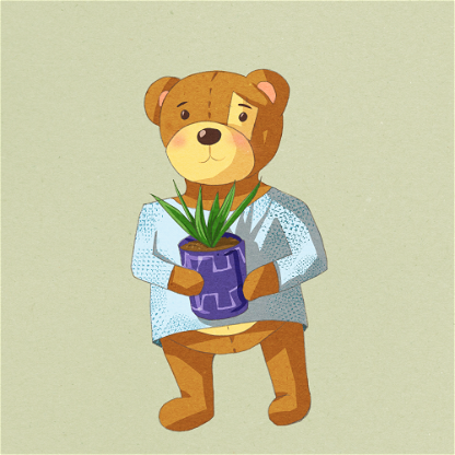 Watercolour Bear 006