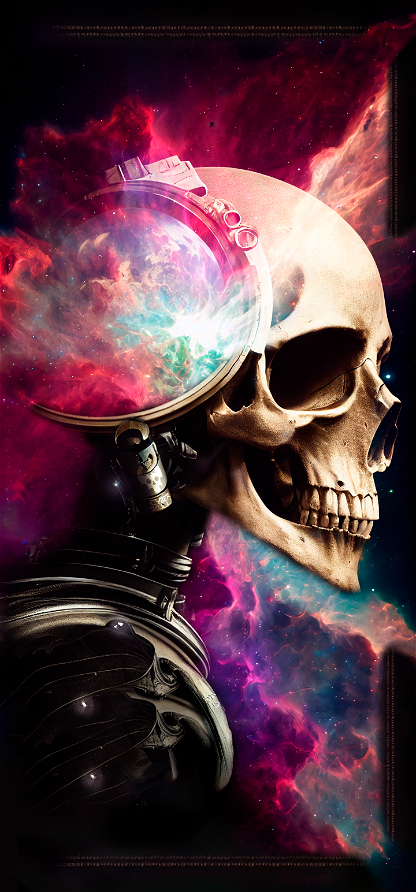 Cyber Skulls Phone WP (Nebula)