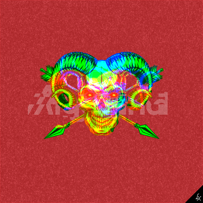 Linx Golden Ram Skull #017
