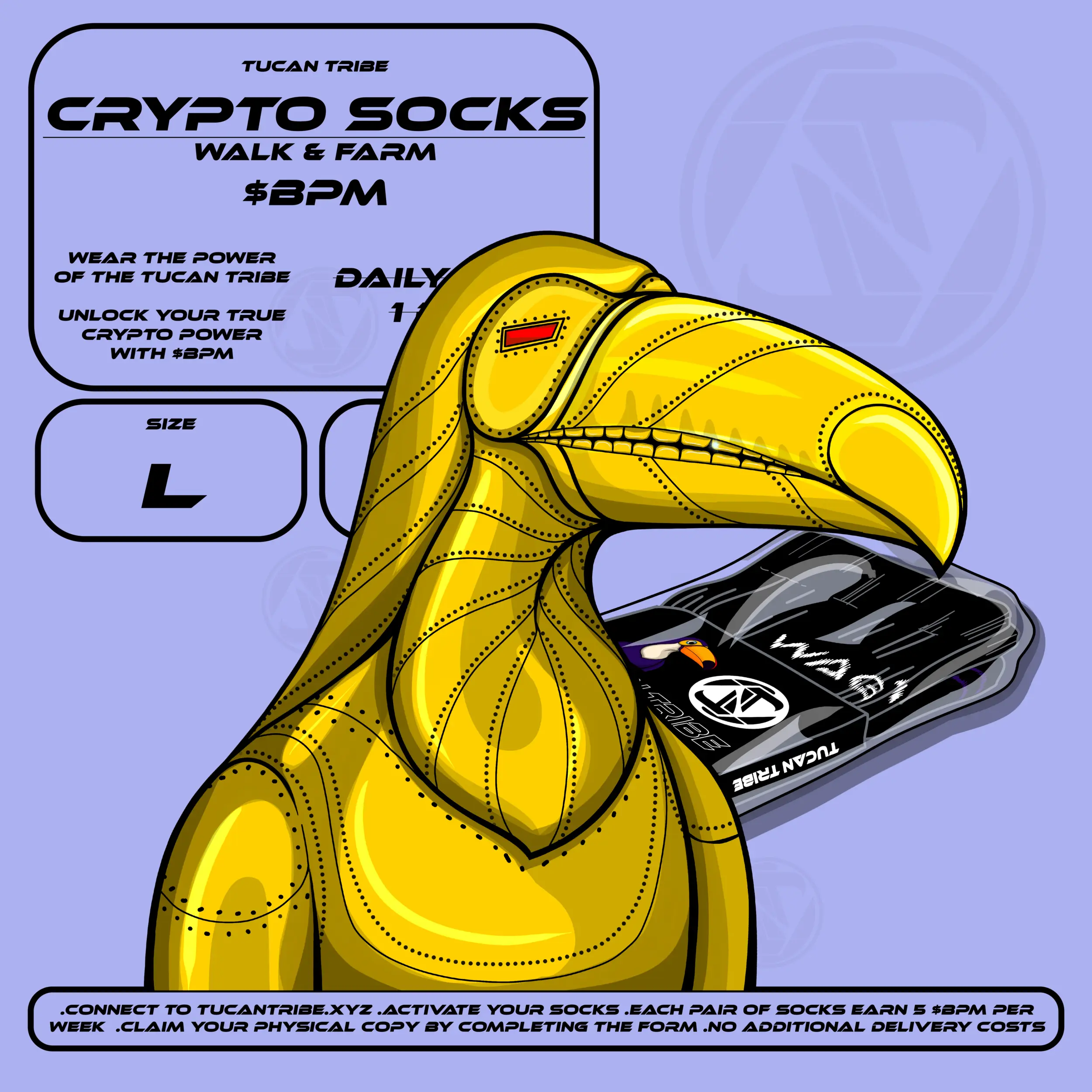 Tucan Tribe Crypto Socks #75 NFT on Algorand